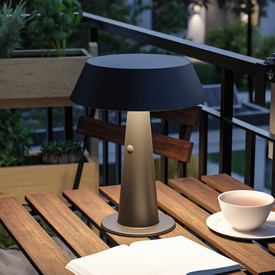 Paulmann Soala LED-solcellsdriven bordslampa, svart från Paulmann