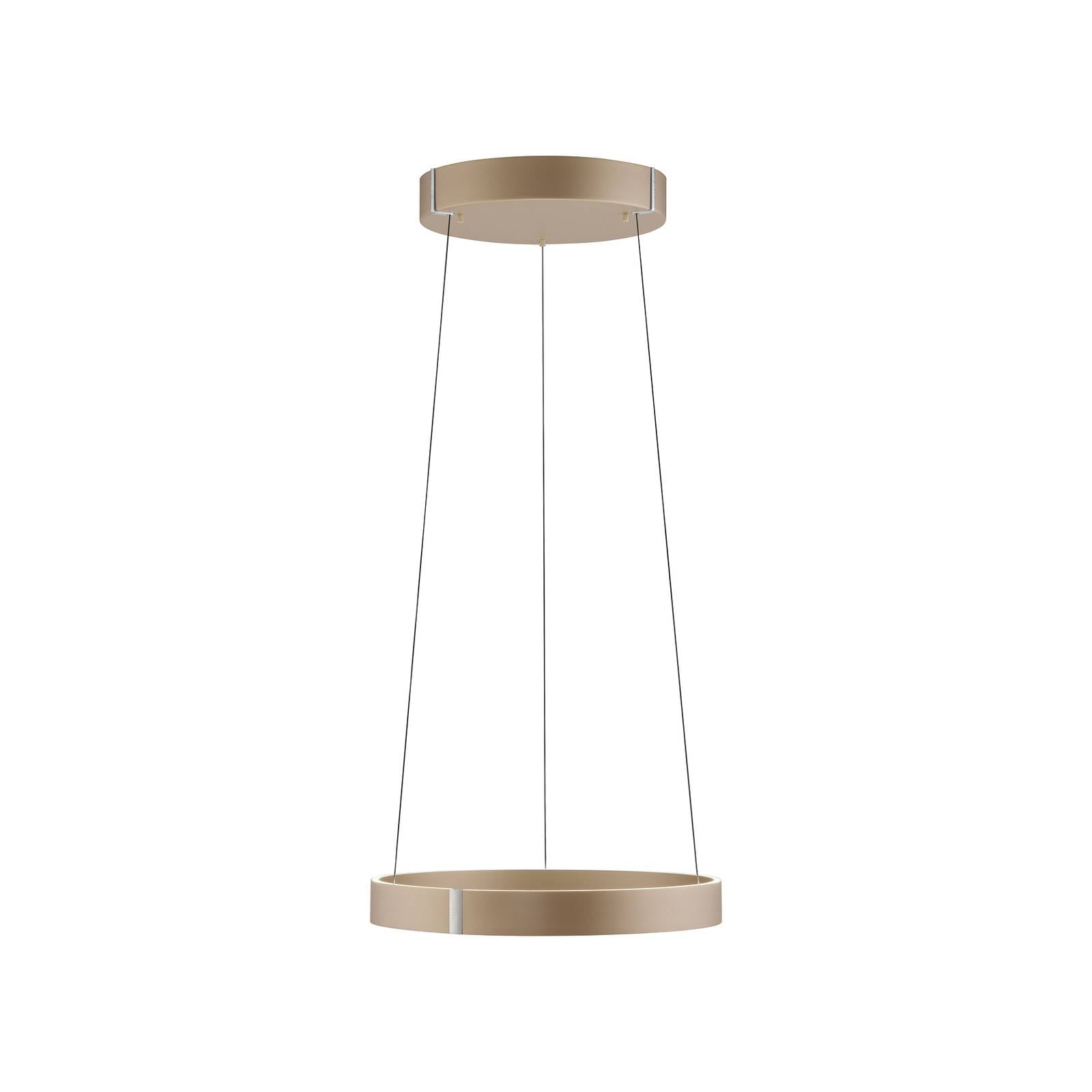 LED-Hängelampe PURE E-Clipse, bronce, Ø 50 cm, CCT