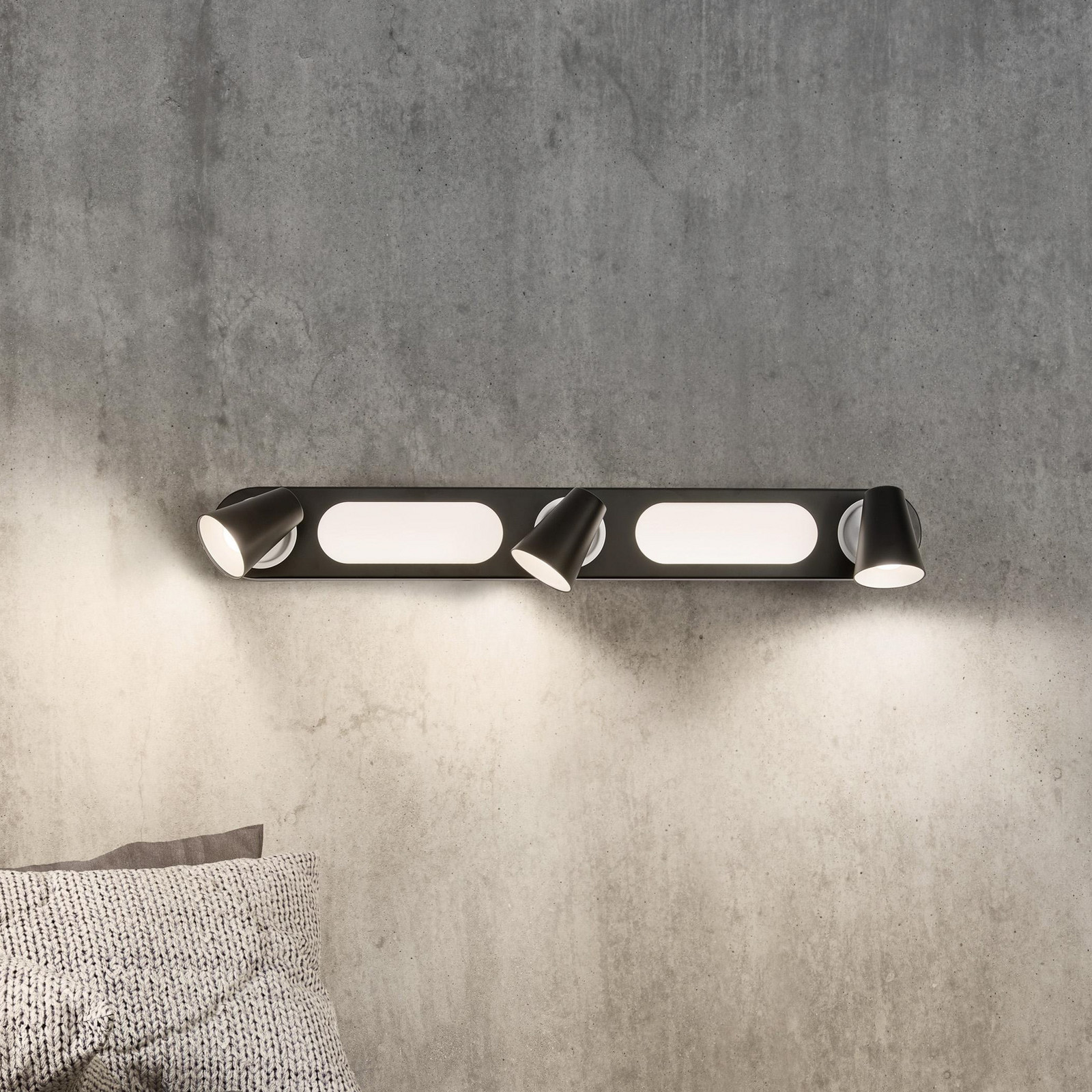 LEDVANCE Plafonieră cu LED Neptune 3 spoturi negru - Camera de zi / sufragerie - Metal