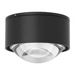 Foco LED Puk Mini One 2, lente transparente, negro mate