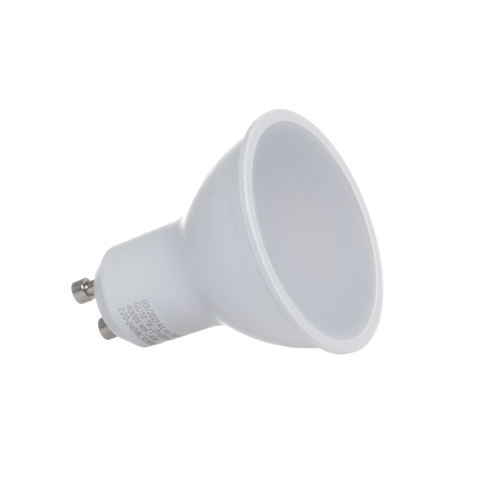 LUUMR Smart LED, set de 2, GU10, plástico, 7W, opal, 840, Tuya