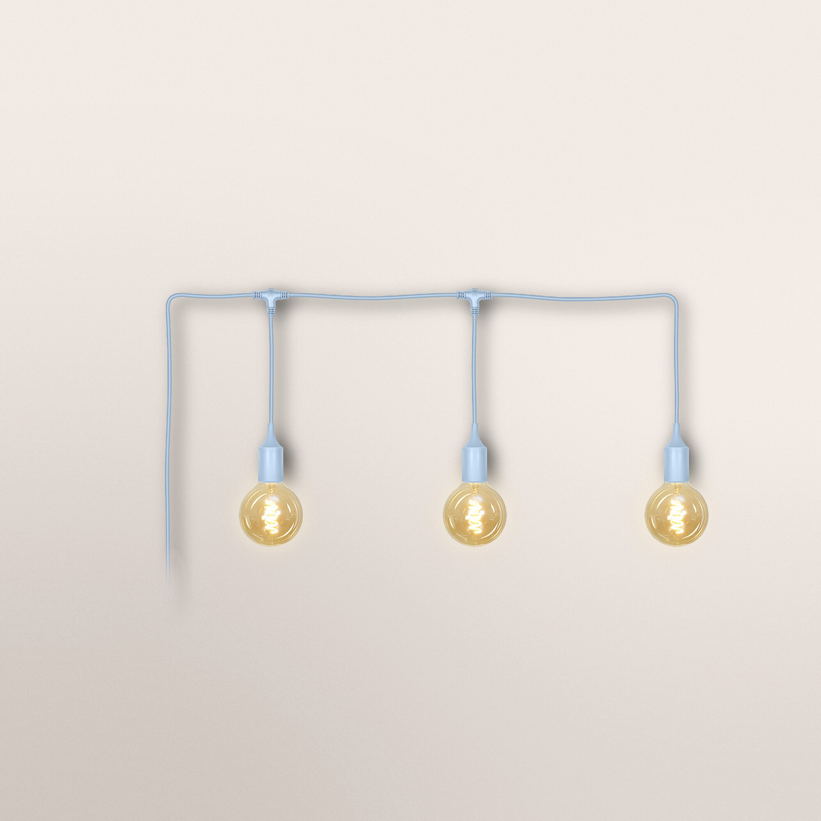 OSRAM ljusslinga ENDURA DECOR, blå, 7 m, 3 lampor, IP44 OSRAM ljusslinga ENDURA DECOR, blå, 7 m, 3 lampor, IP44