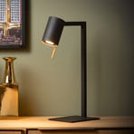 Bureaulamp Lesley, zwart, hoogte 50 cm, metaal