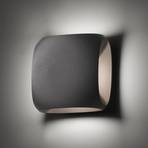 Bu-oh! LED outdoor wall lamp anthracite