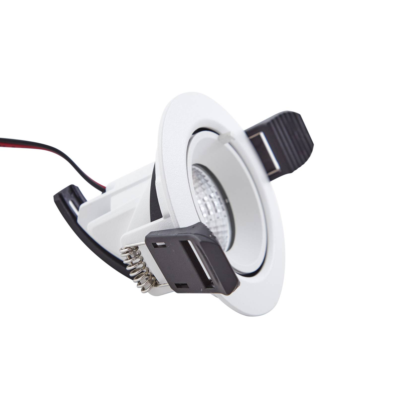 Arcchio Harcos LED downlight, biały, Ø 8 cm, 4000K