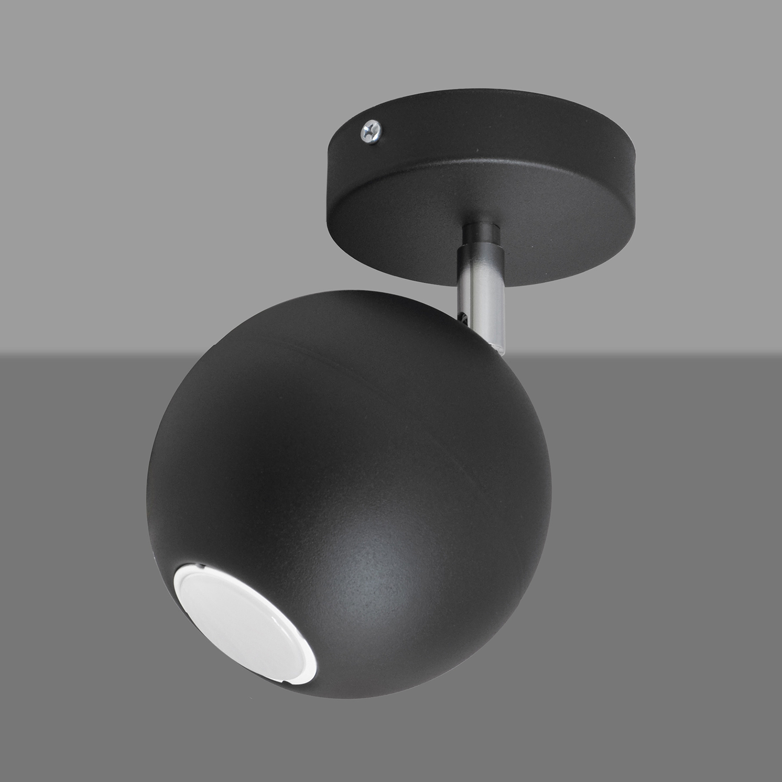 Midnight loftspot, sort, 1 lyskilde, bevægeligt
