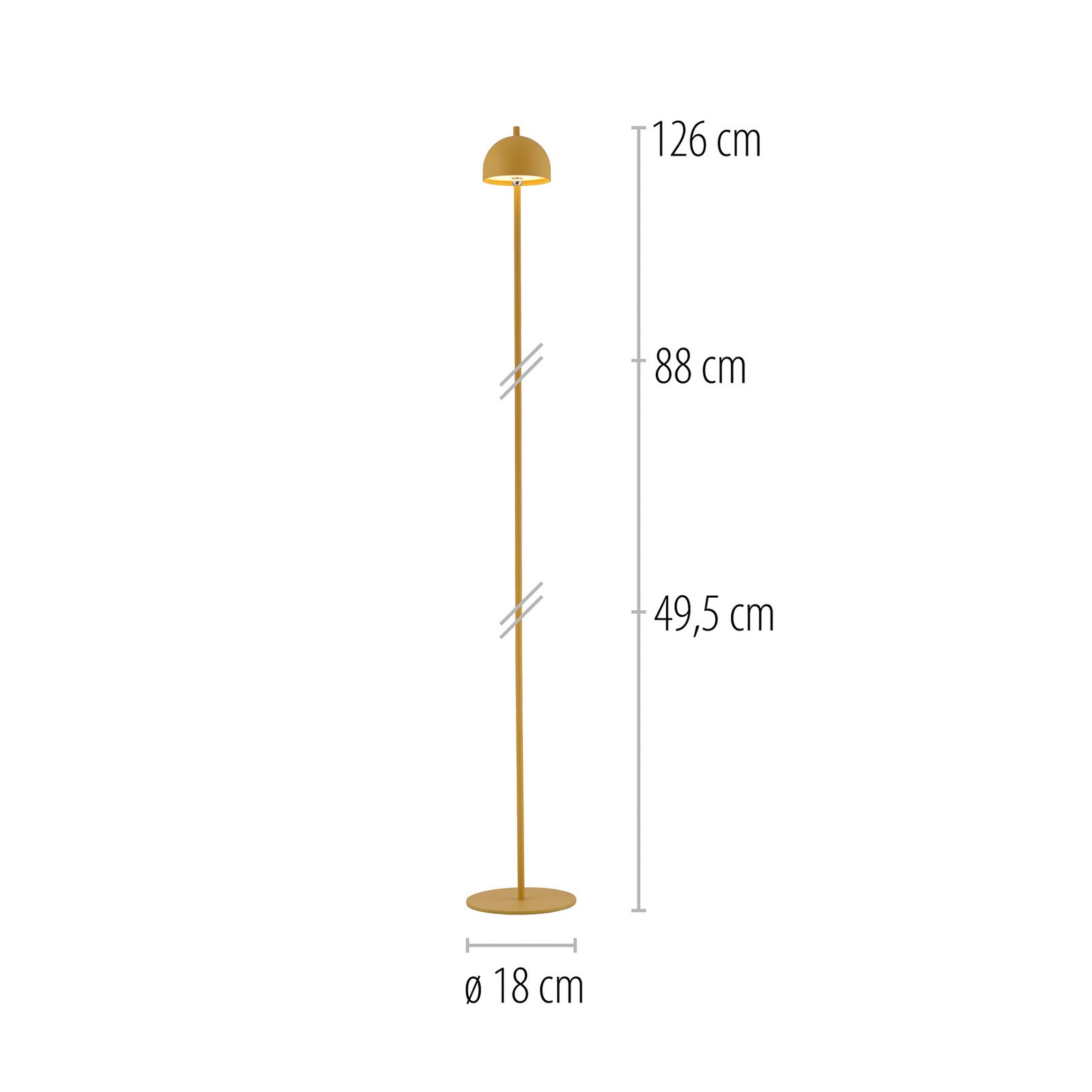 Schöner Wohnen LED-akku-gulvlampe Bellies, Blütenzauber IP54 Schöner Wohnen LED-akku-gulvlampe Bellies, Blütenzauber IP54