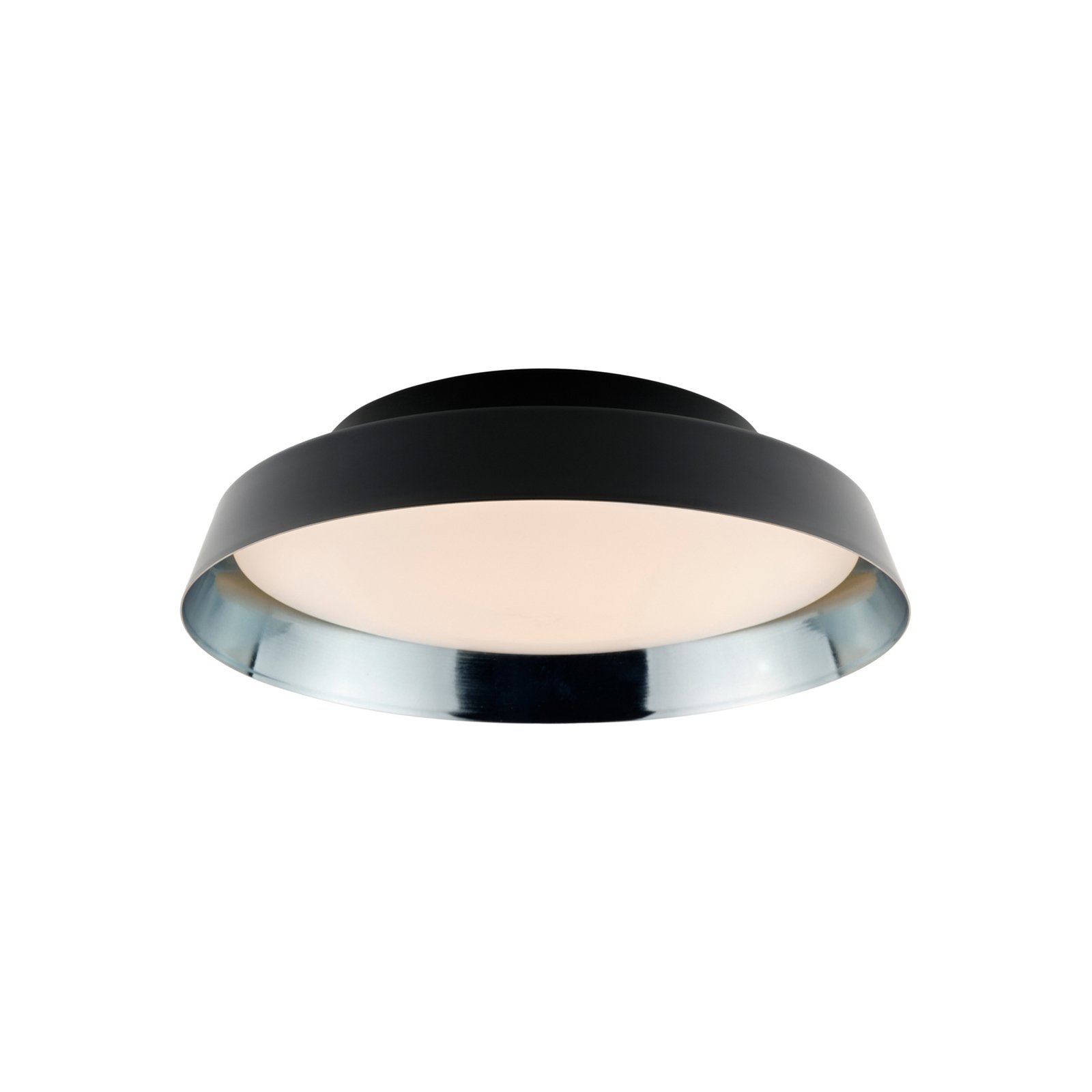 LED-taklampa Boop! Ø 54 cm svart/blå-grå