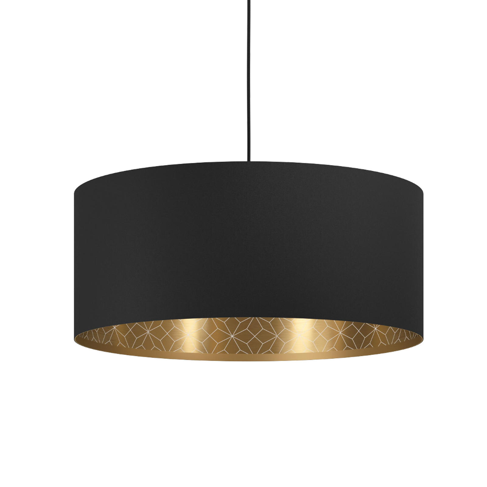 Hängeleuchte Zaragoza schwarz/gold 1-flammig Ø53cm