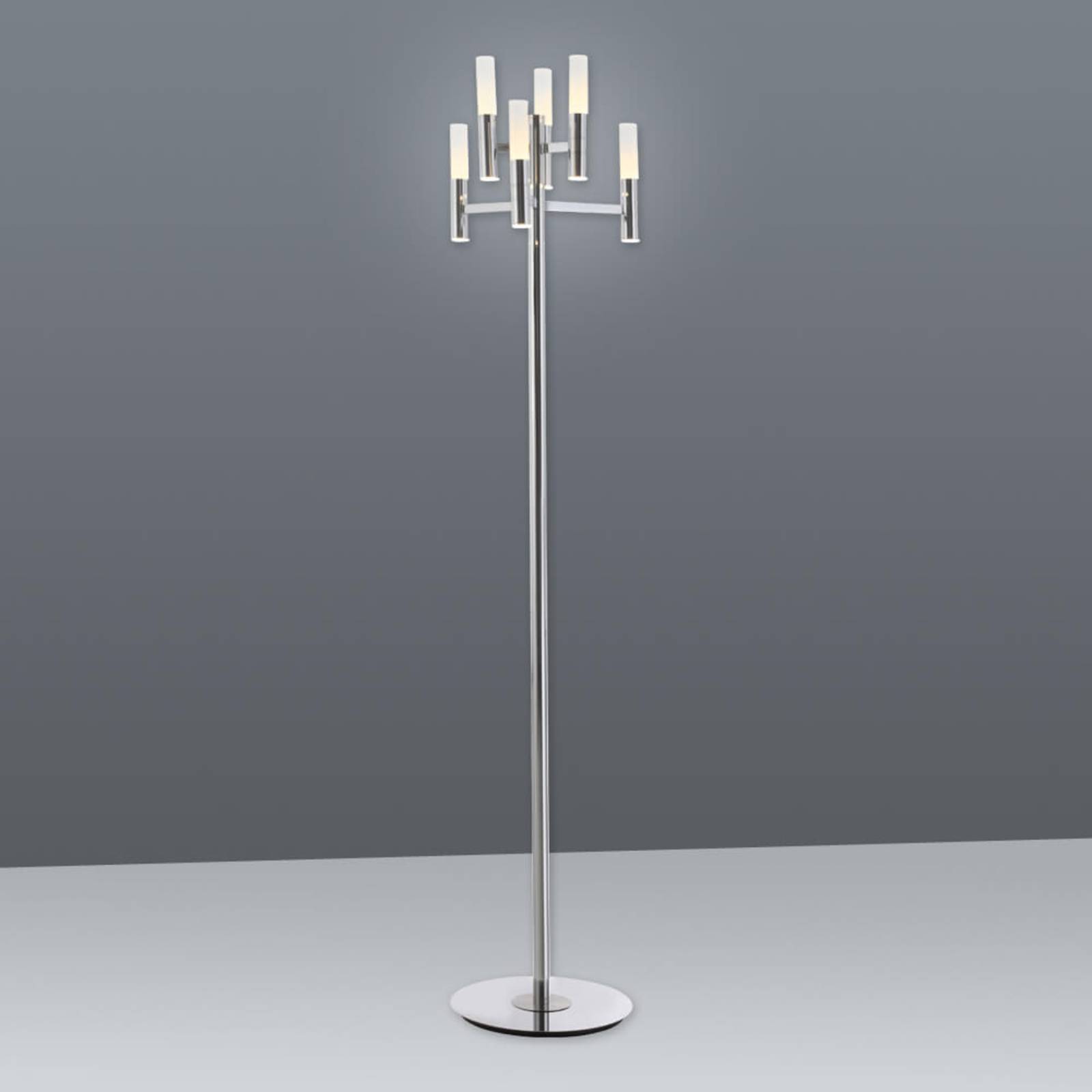 LED vloerlamp Irina met touchdimmer - 6-lamps