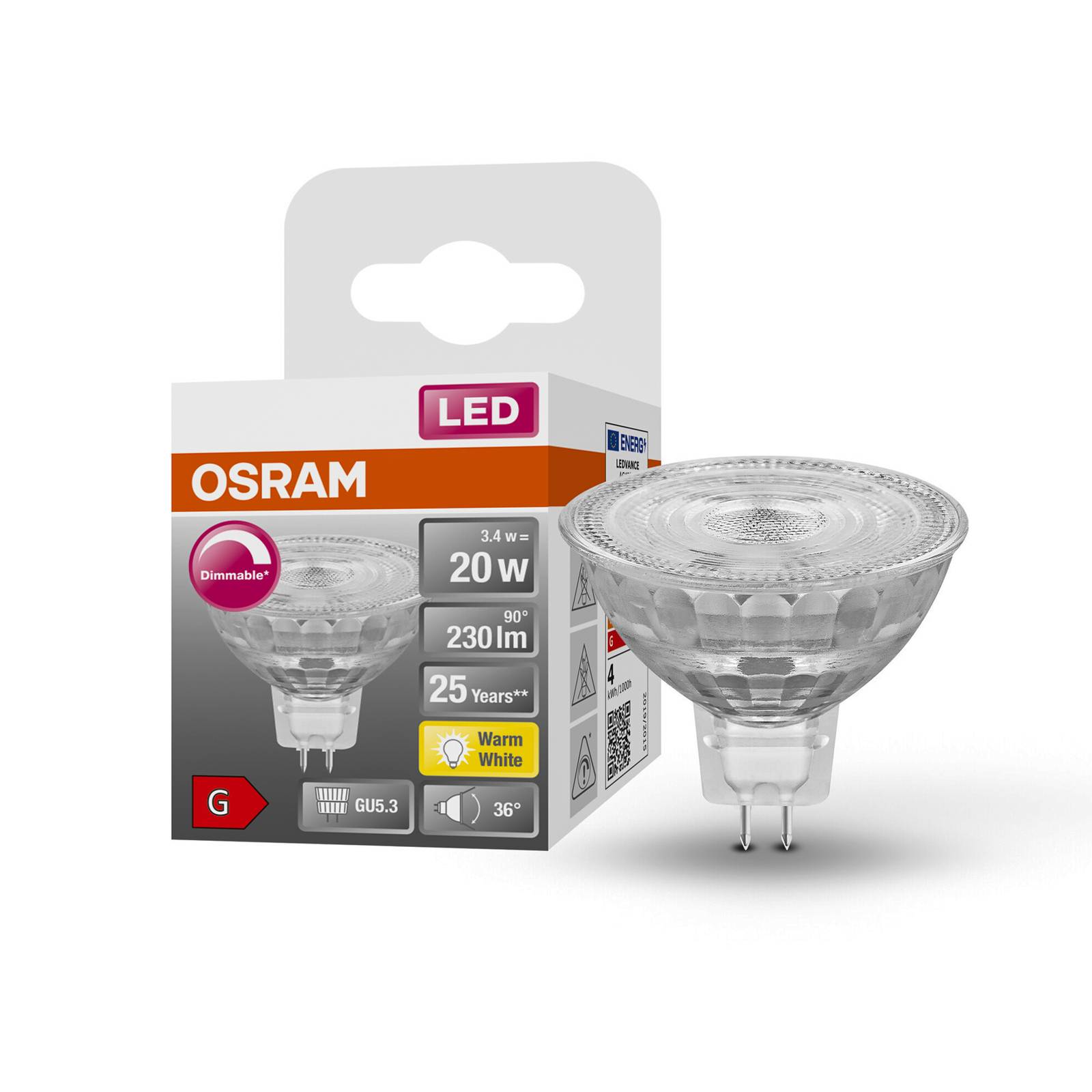 OSRAM reflektor LED GU5,3 3,4W 927 36° 12V