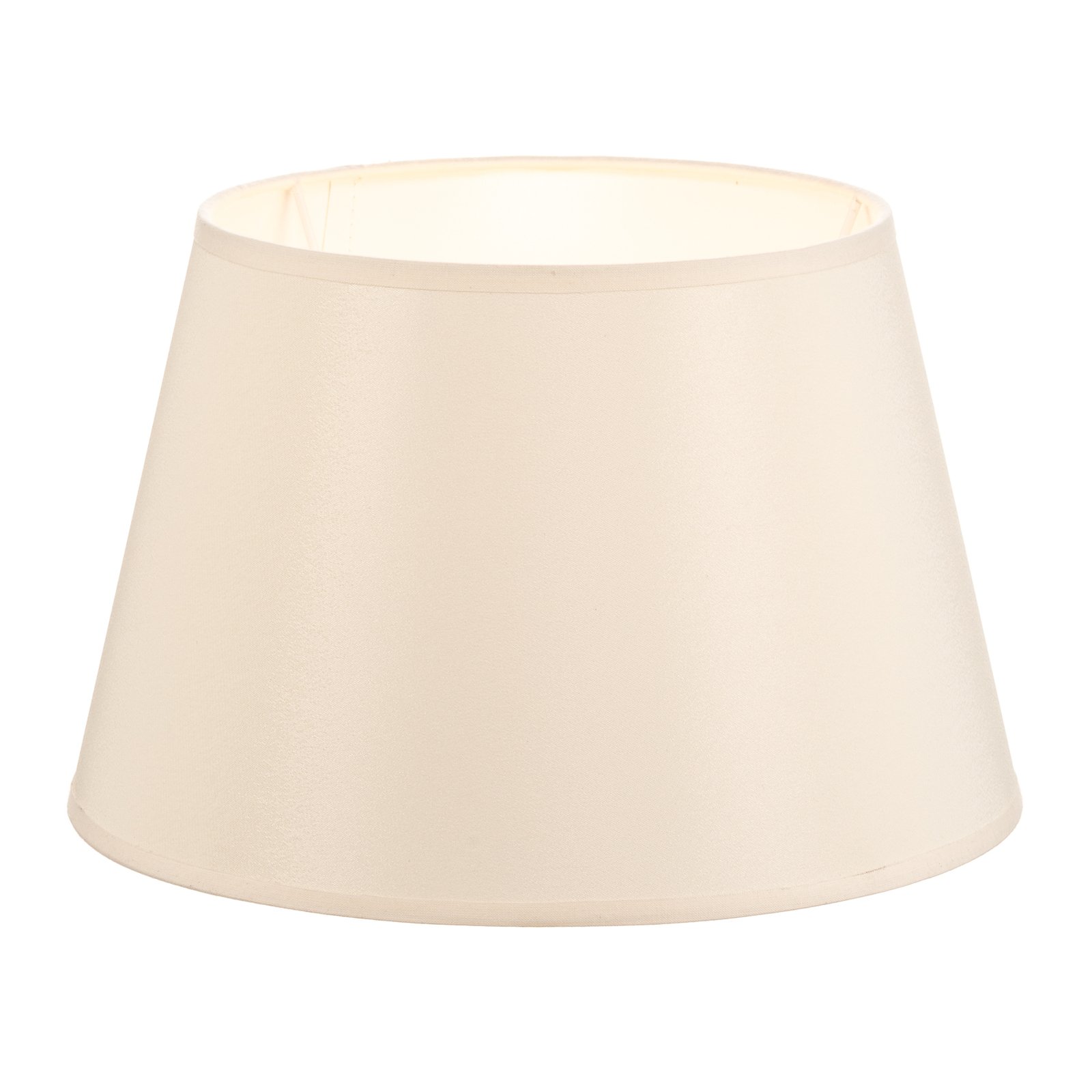 Cone lampshade height 18 cm, ecru/white chintz
