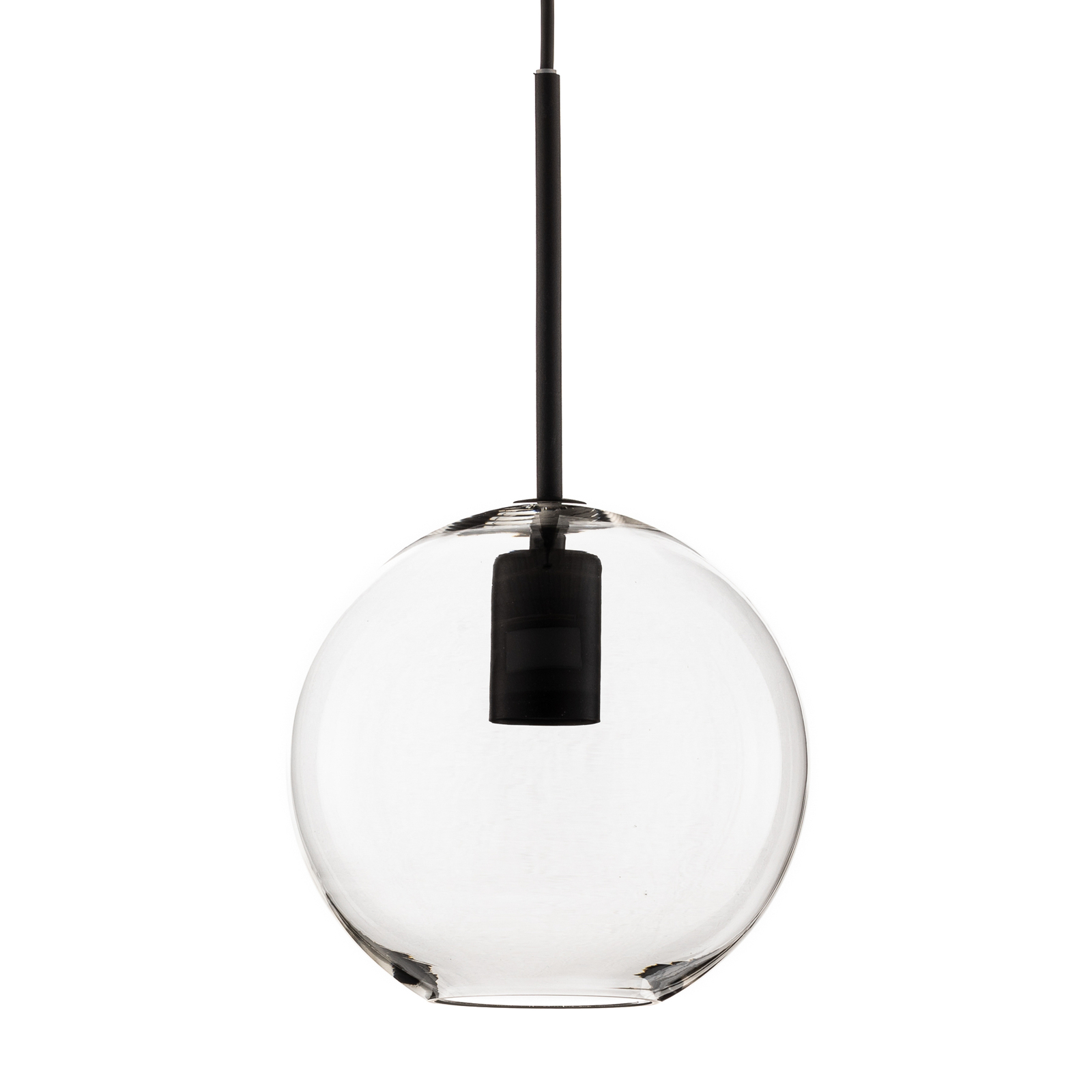 Sphere M pendant light with glass shade