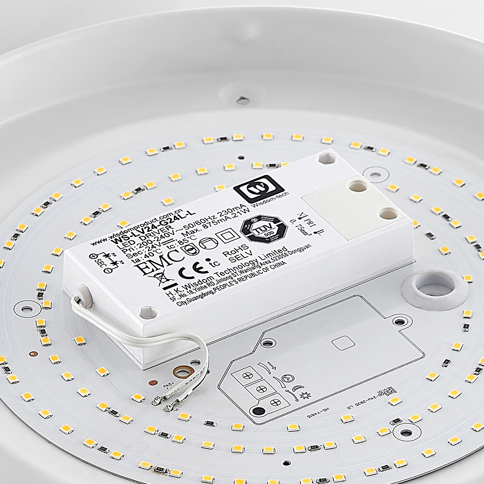 Arcchio Marlie LED-Deckenlampe, Glas, rund