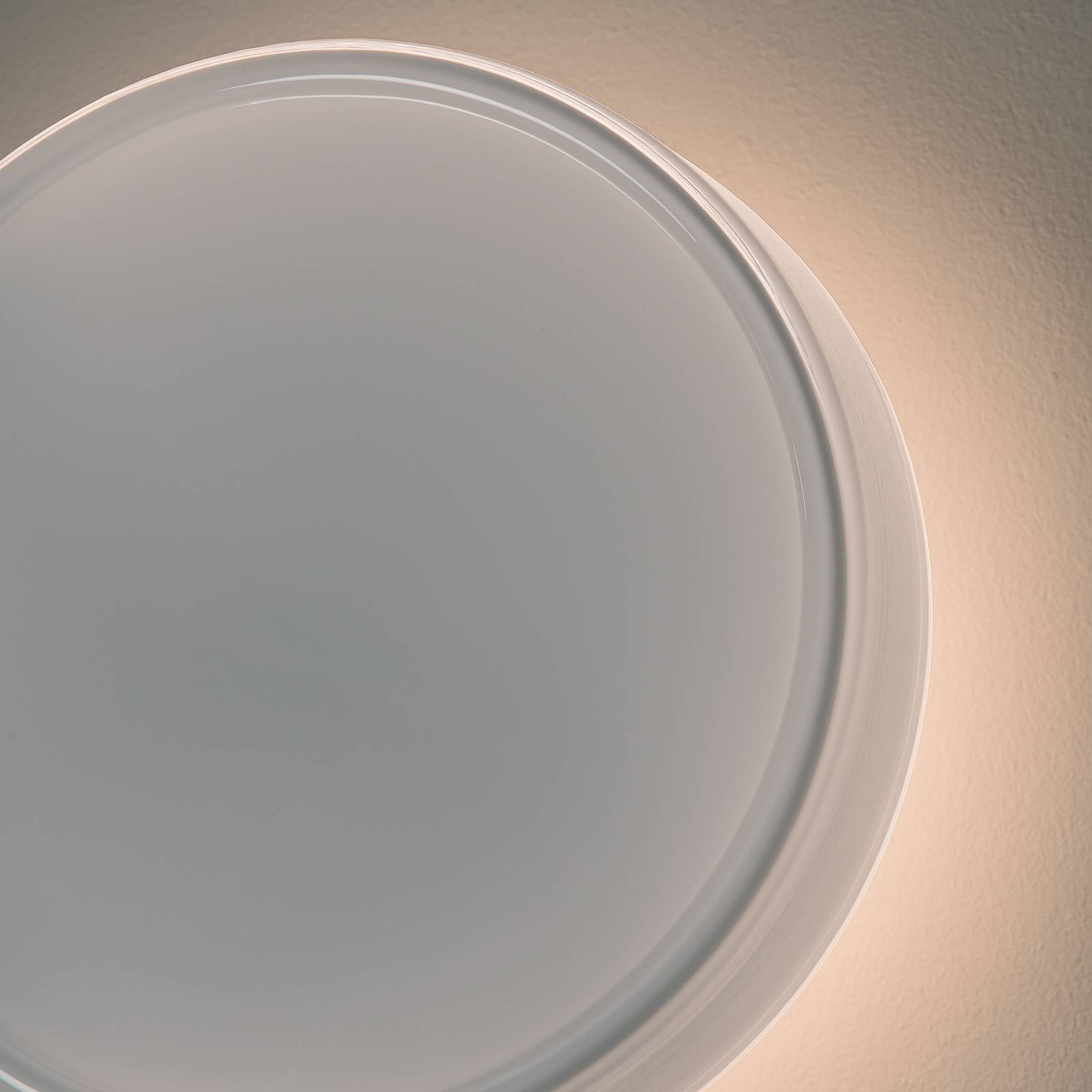 MARSET LED-Wandlampe Caramel, opal, Ø 38 cm, TRIAC, Glas günstig online kaufen