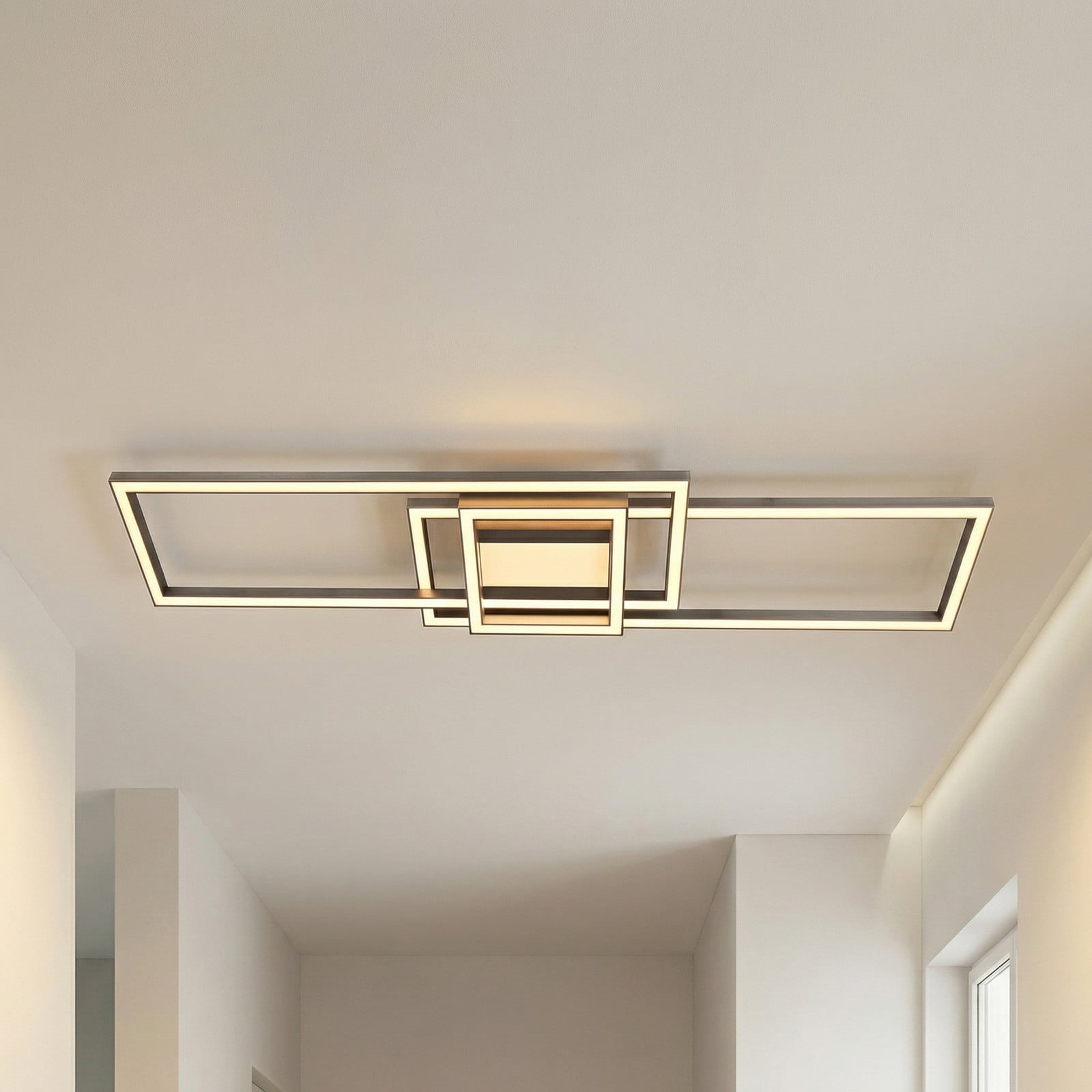 Mairin LED-taklampa CCT Dimbara fj&auml;rrkontroll Lindby - Vardagsrum - Modern - Aluminium - Vinklad