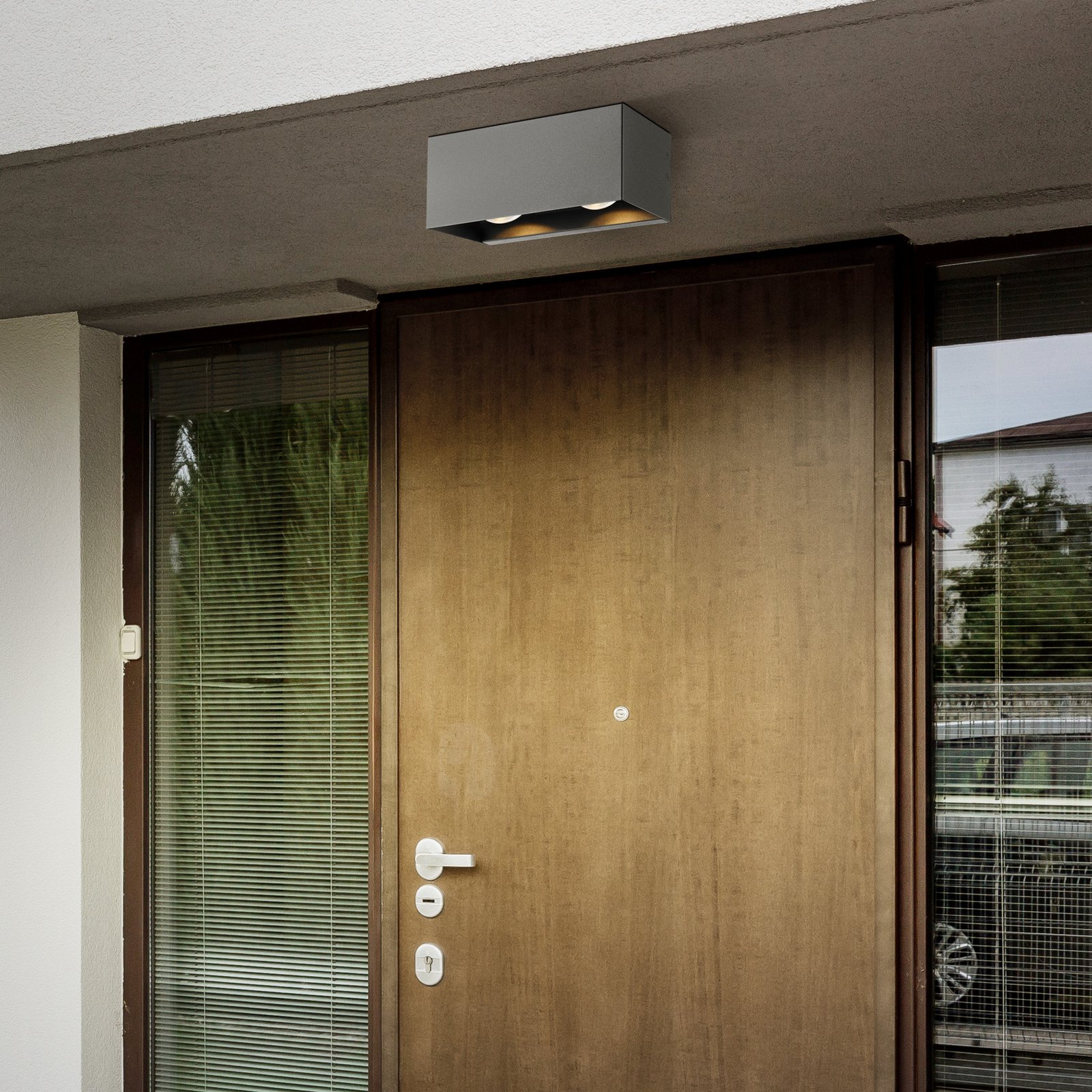 EGLO Lesmo LED venkovní nástěnné up a downlight