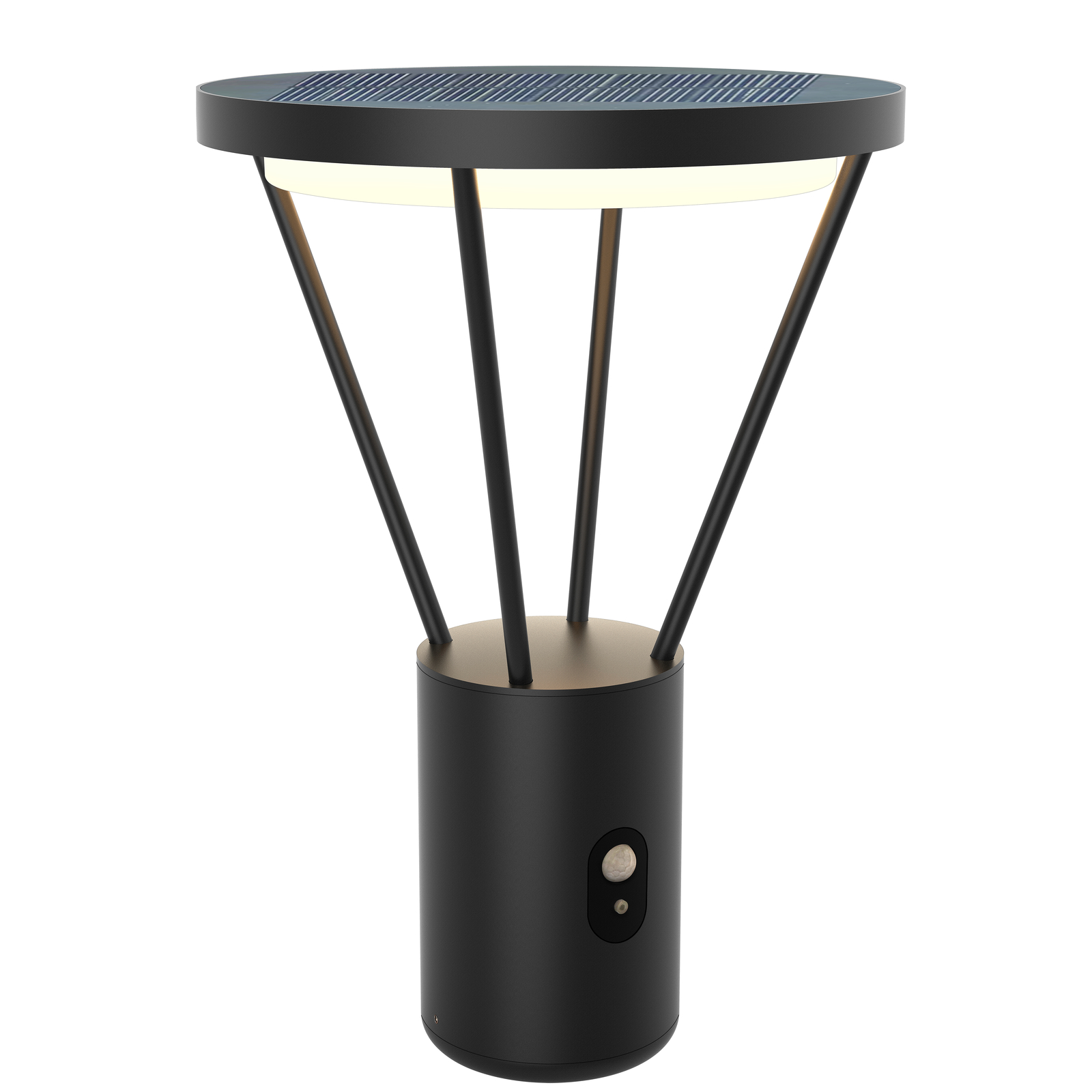 Elario Solcelle Lampe W/Sensor H44,5 Svart - Lucande