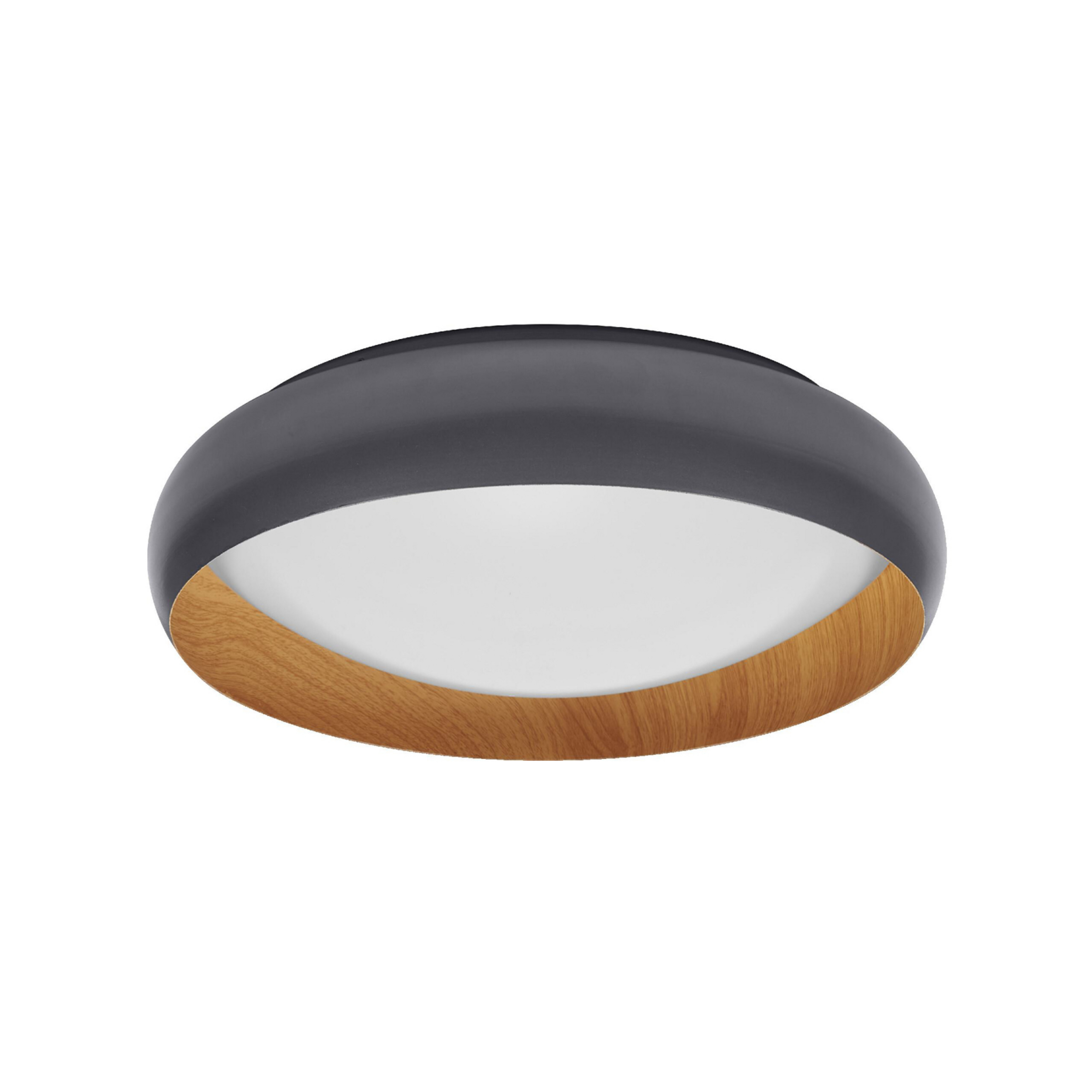 Lampa sufitowa LED OSRAM ORBIS LIVIA, Ø 43 cm, szara, metalowa, ściemniana