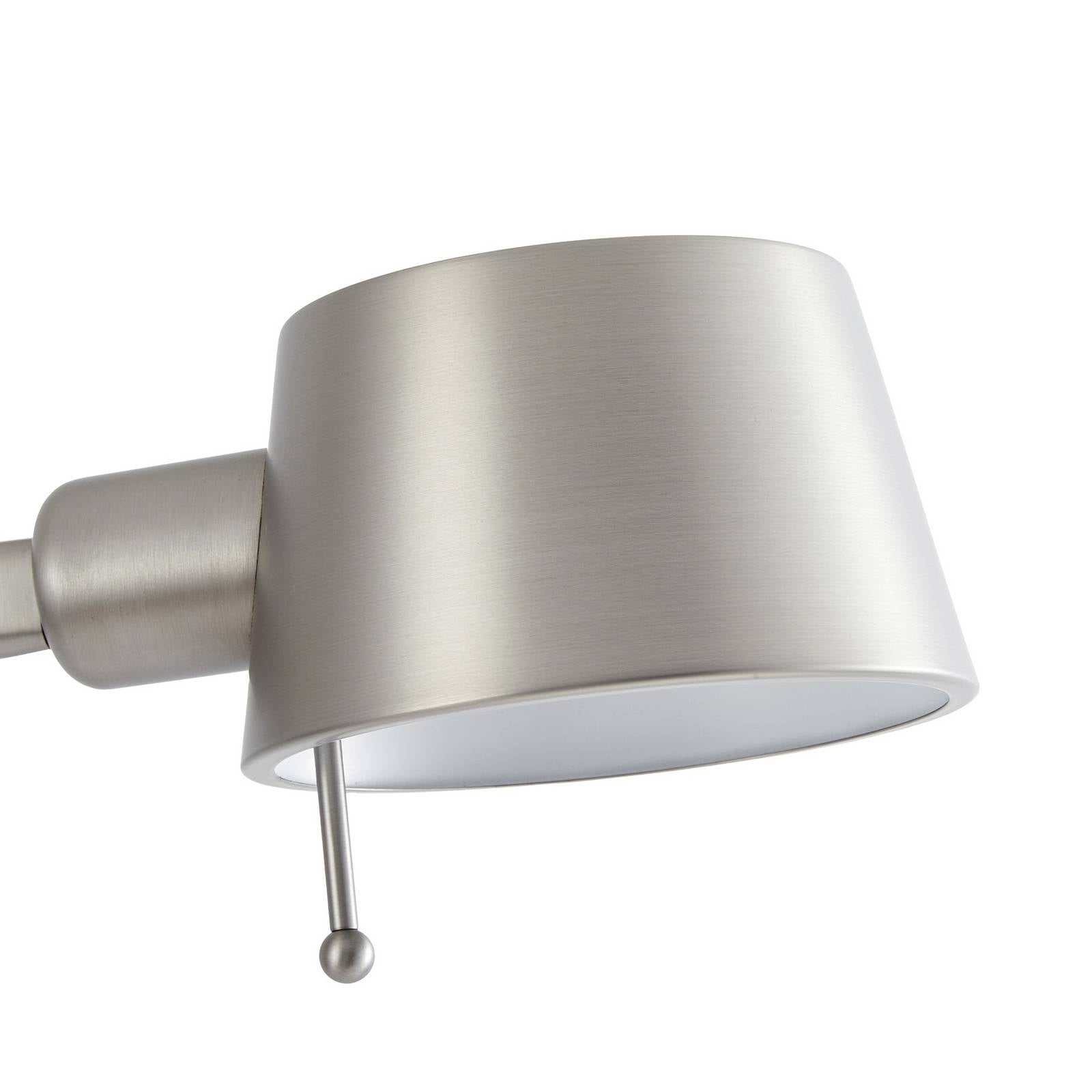 Lampa stojąca Lucande Silka, 173 cm, nikiel satynowy, regulowana