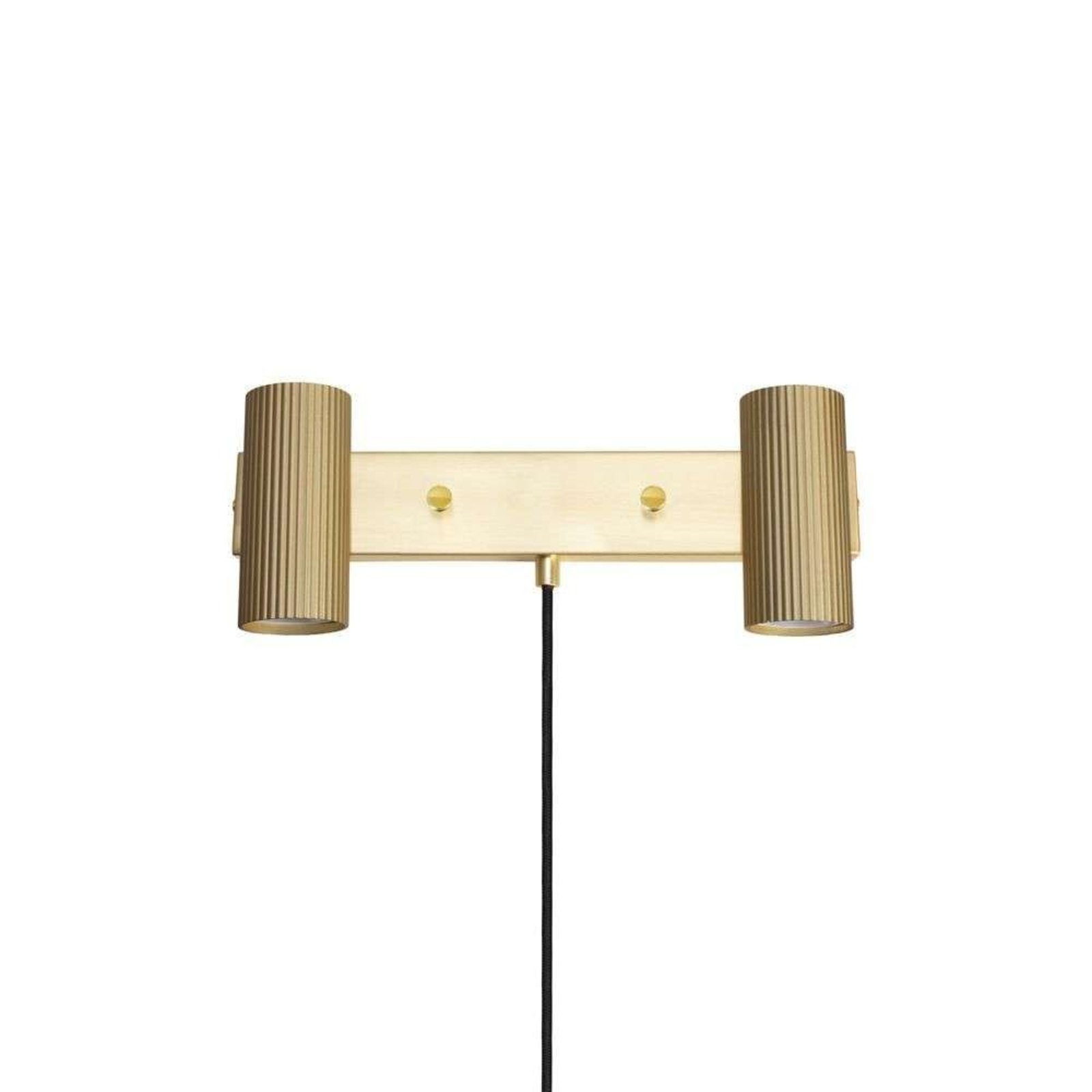 Hubble 2 Vägglampa Brushed Brass - Globen Lighting