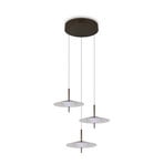 LED piekaramā lampa „Amalo“, platīna krāsā, Ø 67 cm, metāla, CCT, 3 spuldzes.