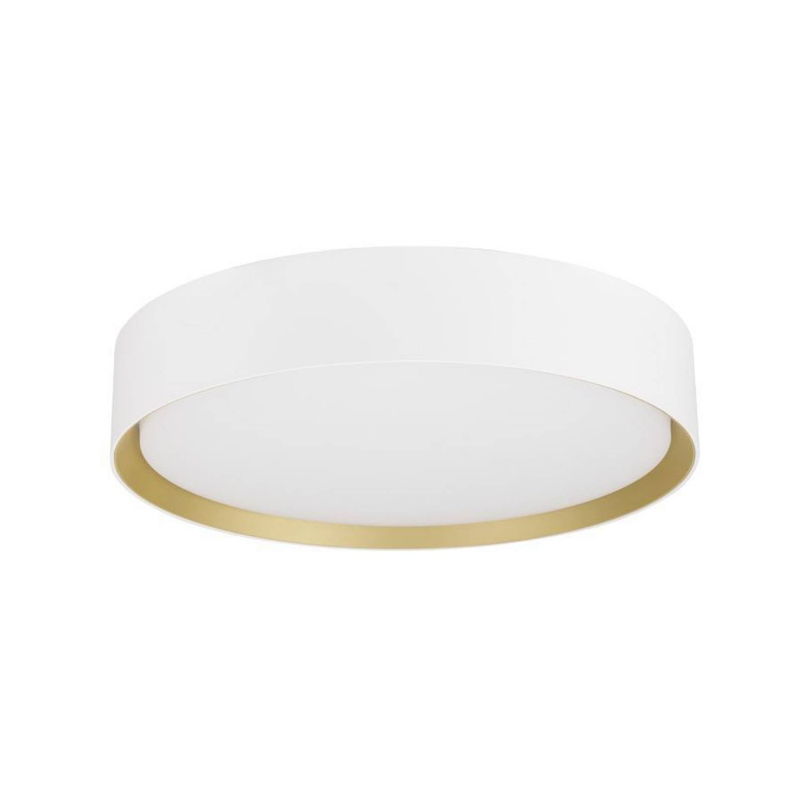 SLV LED-Deckenlampe Decona, Ø 30 cm, weiß/goldfarben, Metall