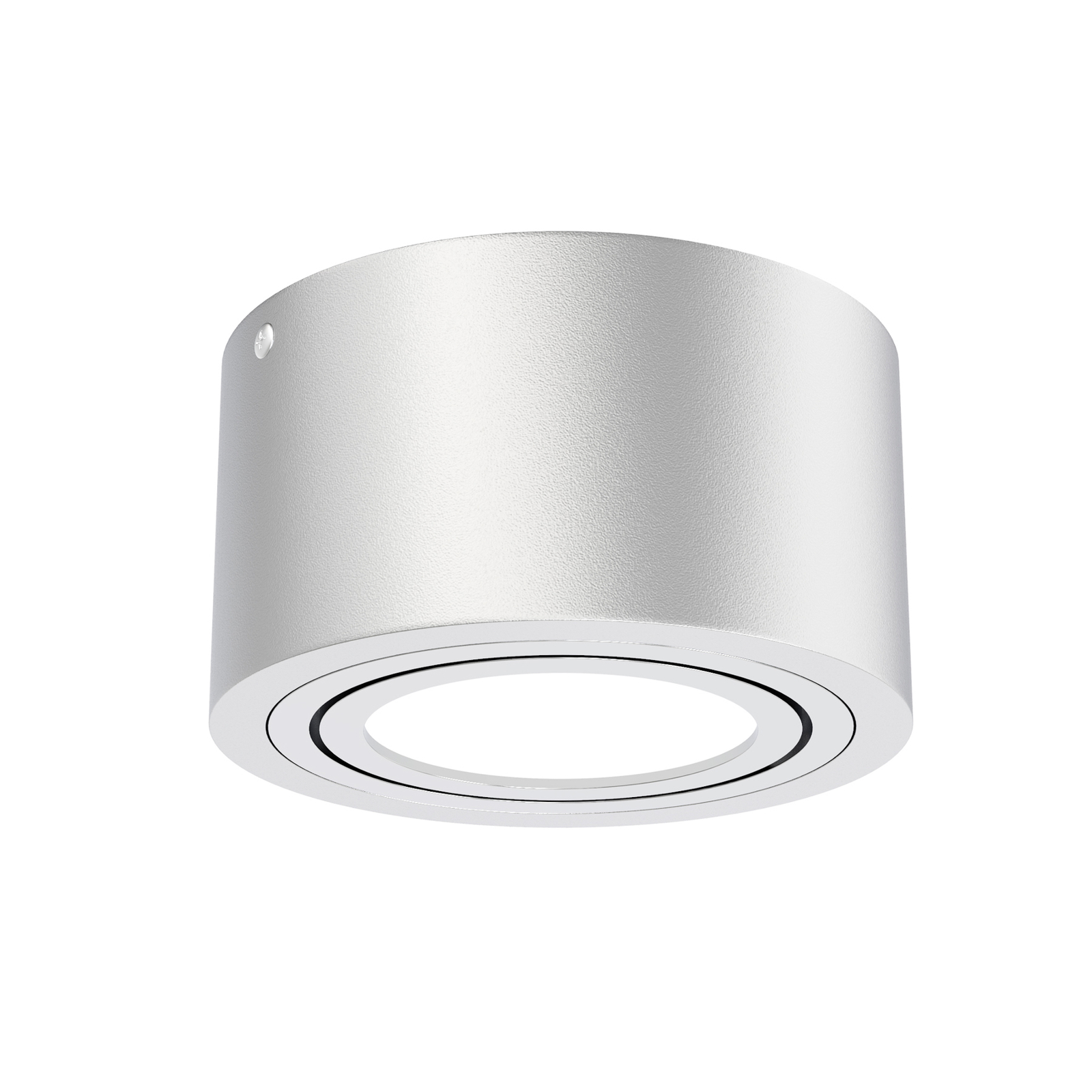 LED downlight Tubes, silver-coloured