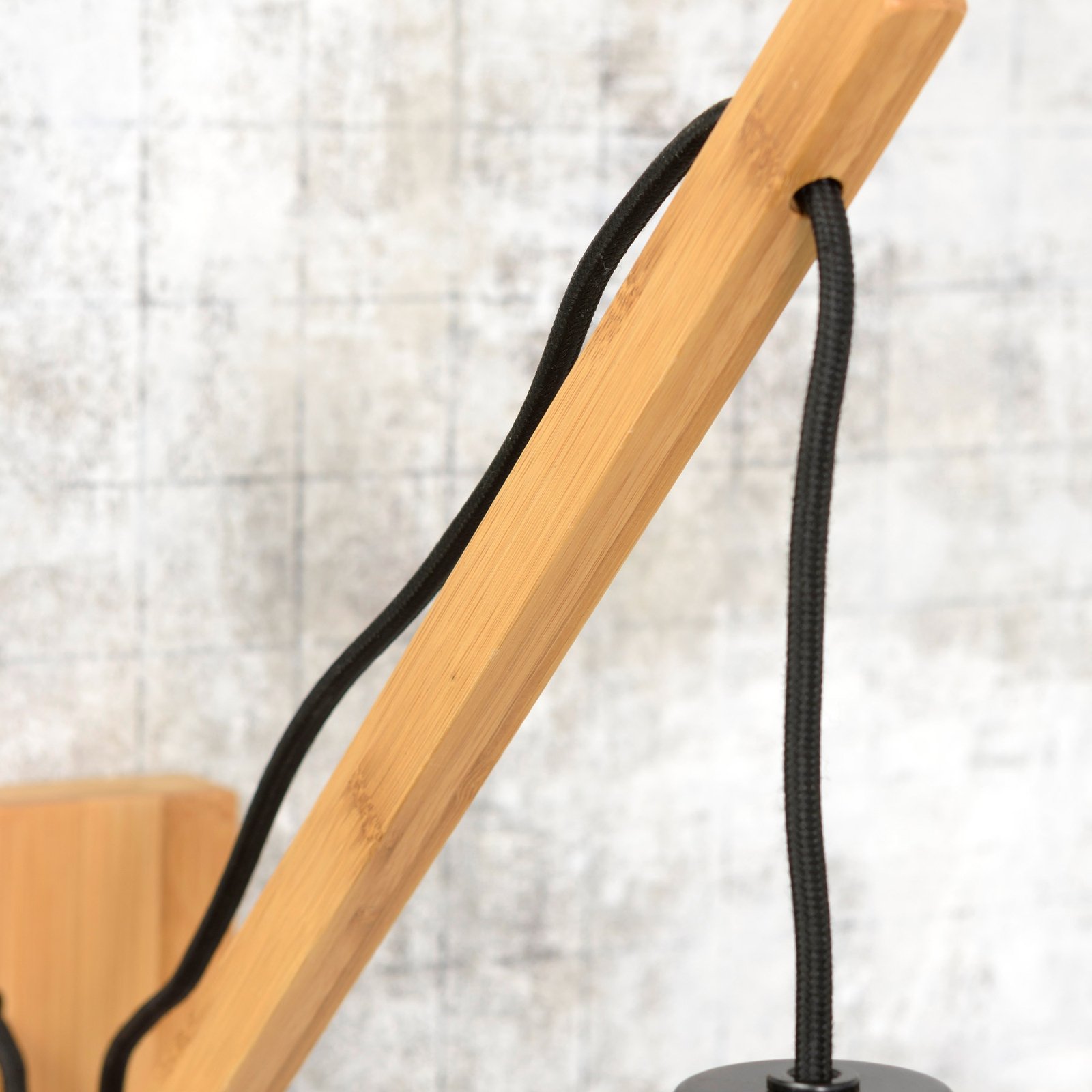 Good &amp; Mojo Bali wandlamp 1 arm, Natur, 44x12cm