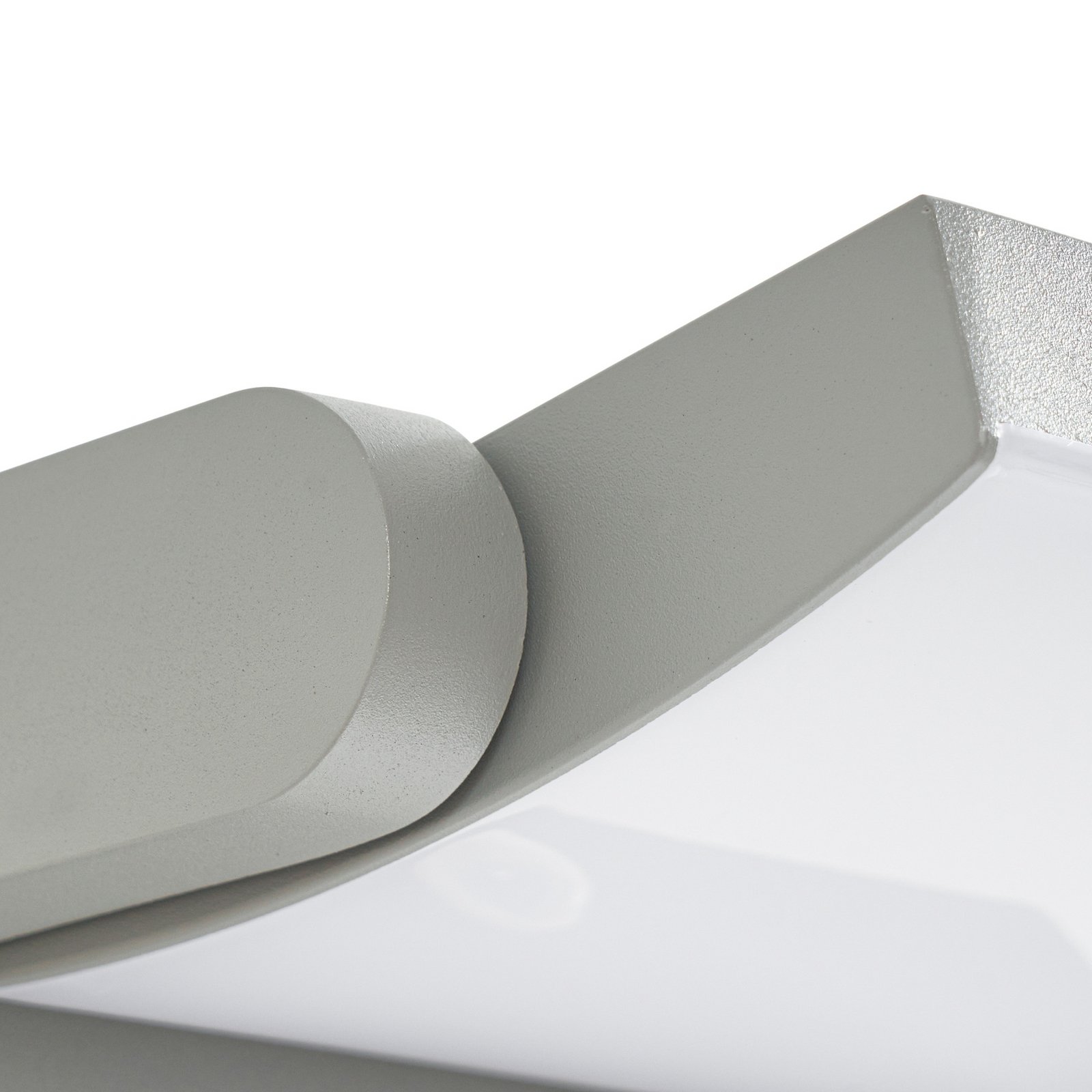 Applique da esterni LED Sherin, sensore, grigia, orientabile - Lindby Applique da esterni LED Sherin, sensore, grigia, orientabile - Lindby