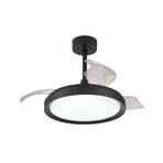 Ventilateur de plafond LED Mistral Mini noir DC silencieux Ø91cm CCT
