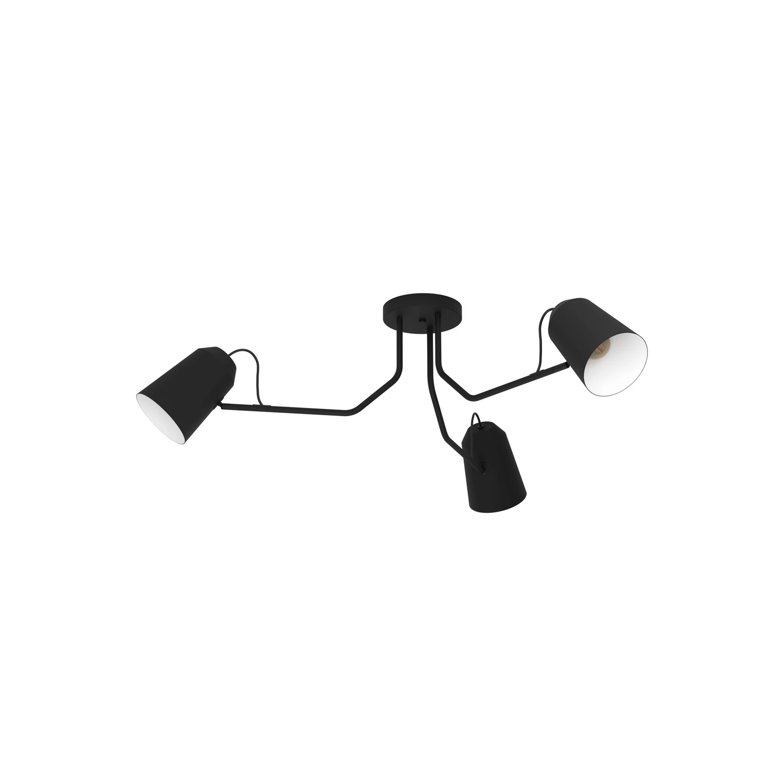 Loreto ceiling light, 3-bulb