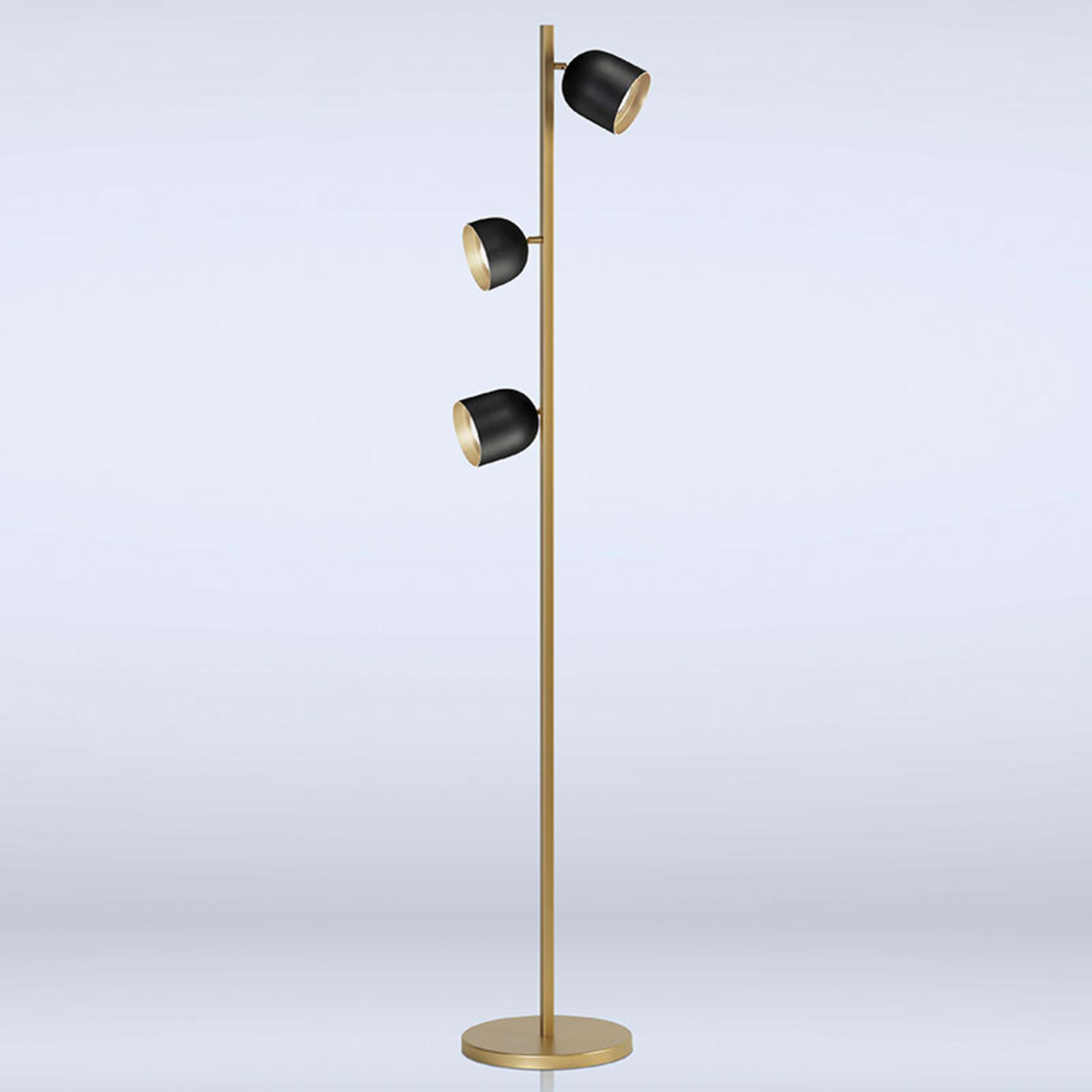 LED stāvlampa Dome melna