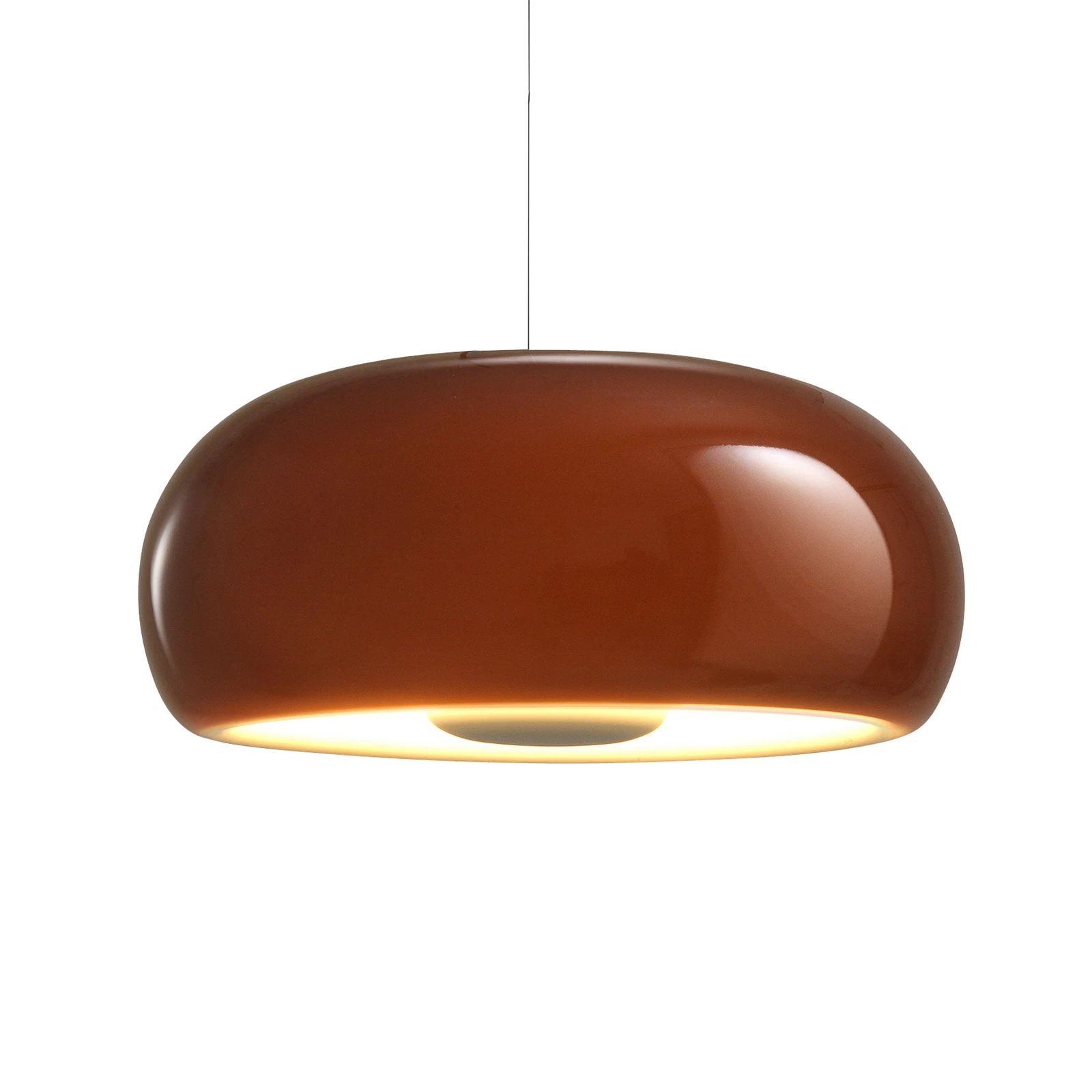 MARSET Vetra LED rippvalgusti, Ø 43 cm, merevaigukollane