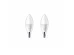 Becuri Smart Color 4,9W 470lm 2700-6500K 2-pack Lumânare E14 - WiZ