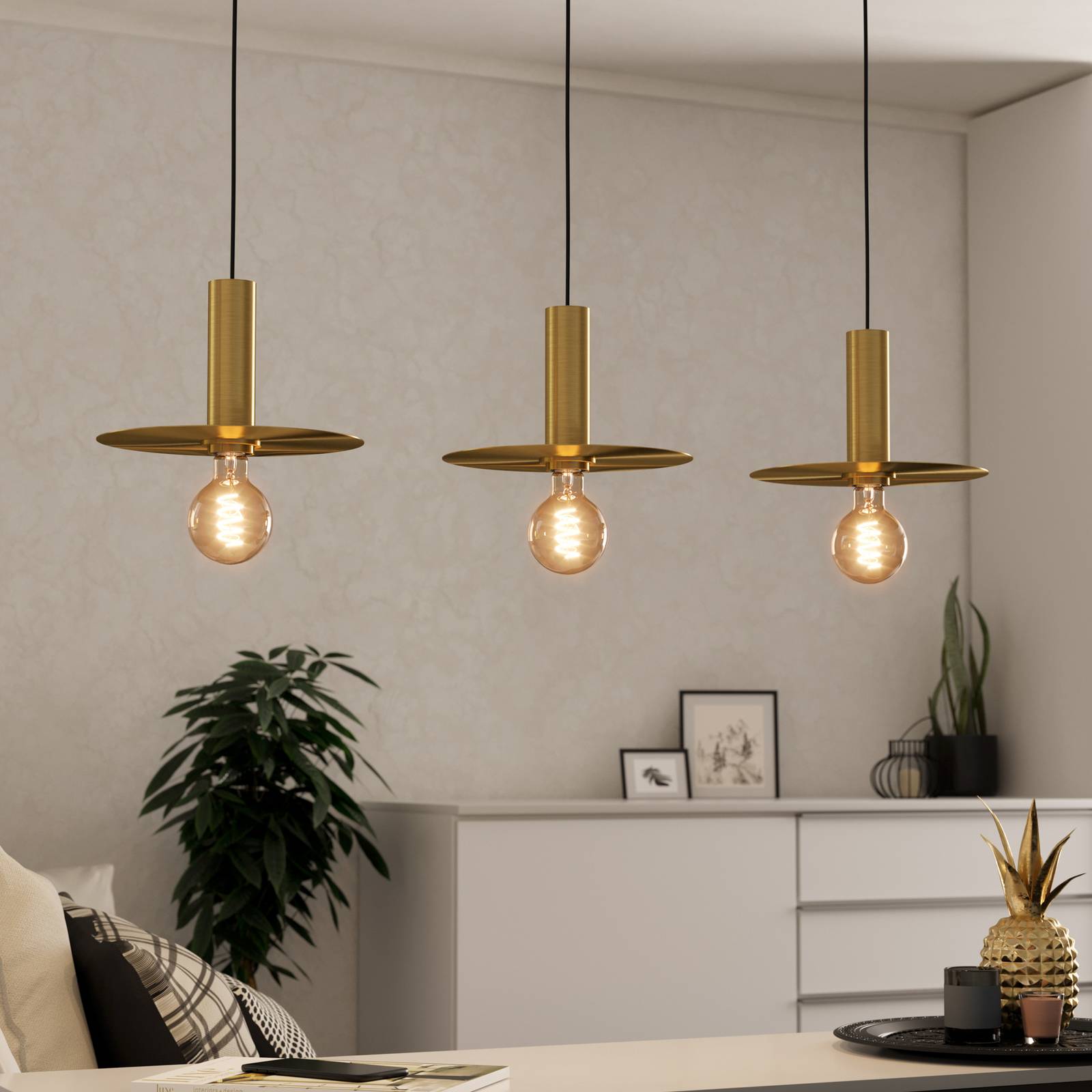 Hängeleuchte Escandell, dreiflammig günstig online kaufen