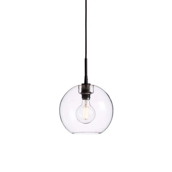 Gloria Suspension Ø260 Noir/Verre Clair - Belid