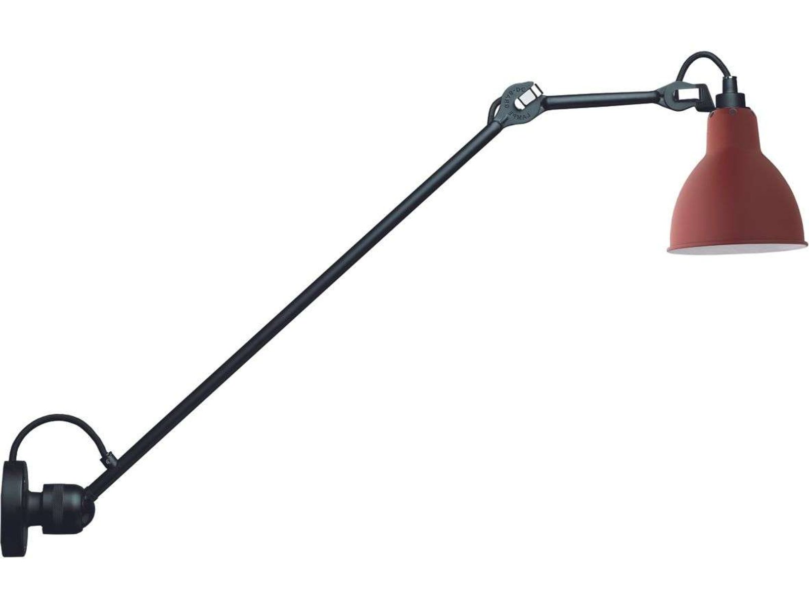 304L60 Vägglampa Röd - Lampe Gras