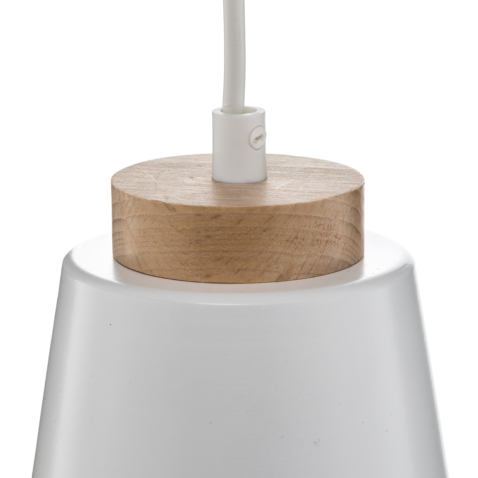Hanglamp Bolero 1, 1-lamp, wit