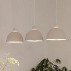 Hängeleuchte Cazalilla, sandbeige, 3-flammig, Metall, E27