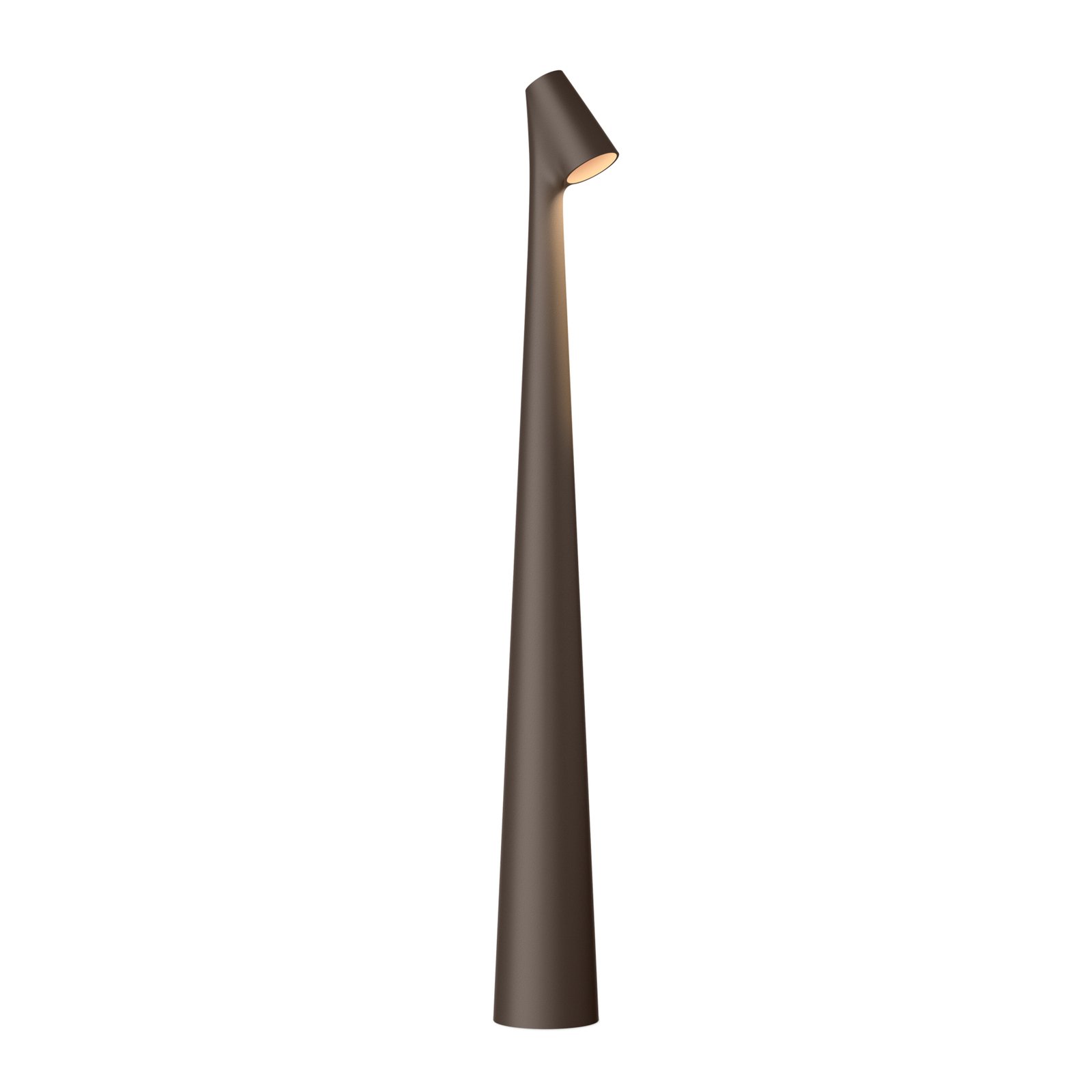 Vibia Africa LED-bordlampe, højde 45cm, mørkebrun