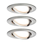 Nova Coin 3-spot round swivel, iron - Paulmann