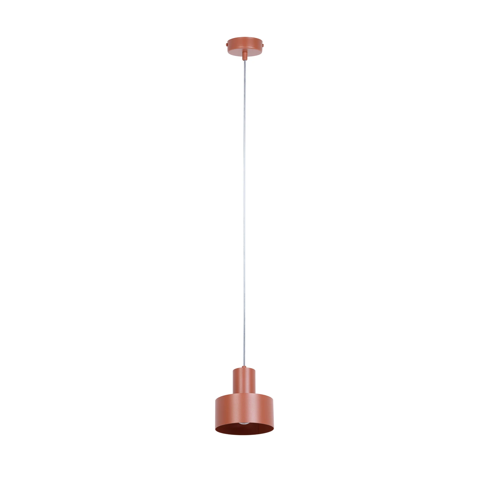 Pakabinamas šviestuvas Rif S, plytų raudonumo, 1 lemputė, Ø 15 cm, plienas 