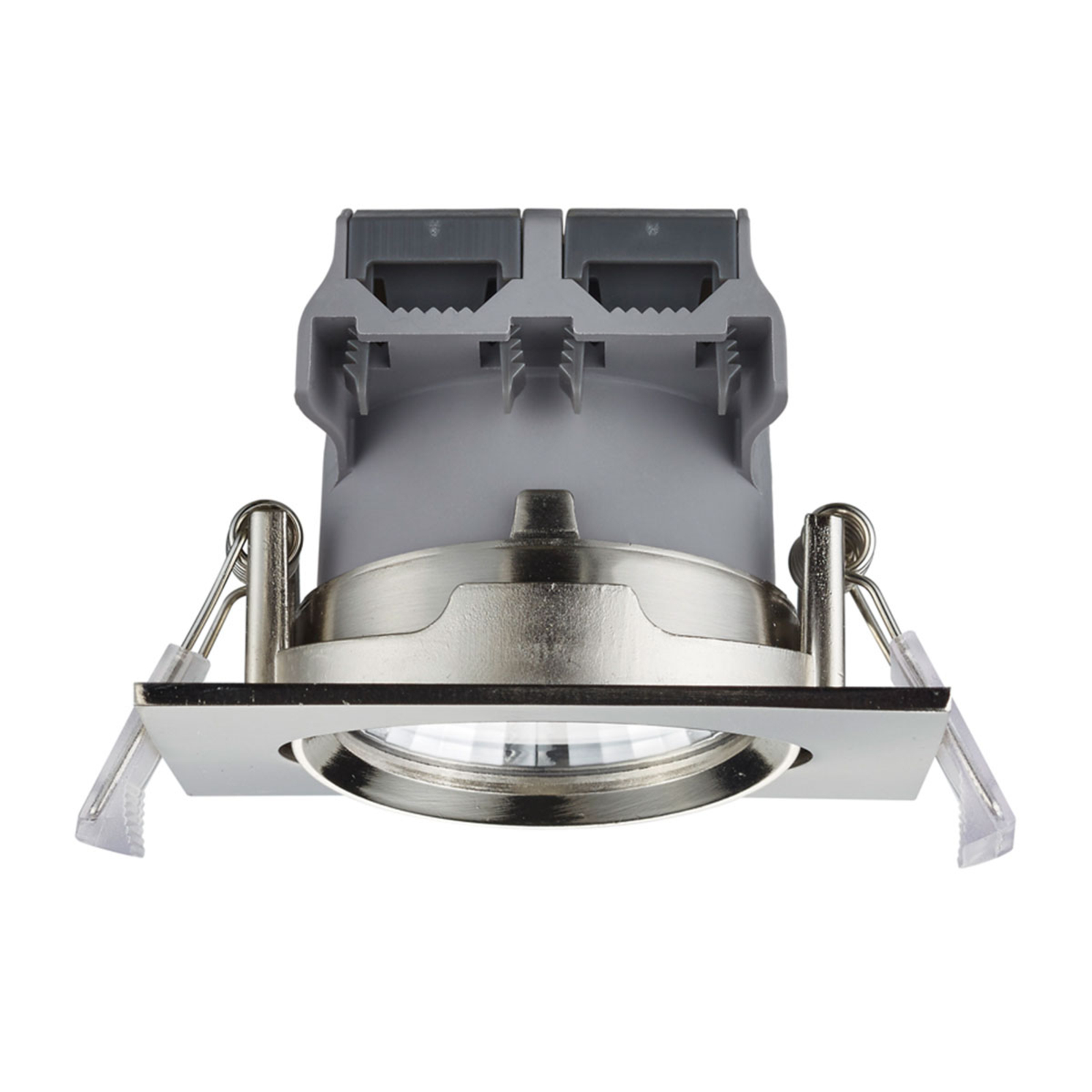 Dimmable LED recessed spotlight Pamir, angular