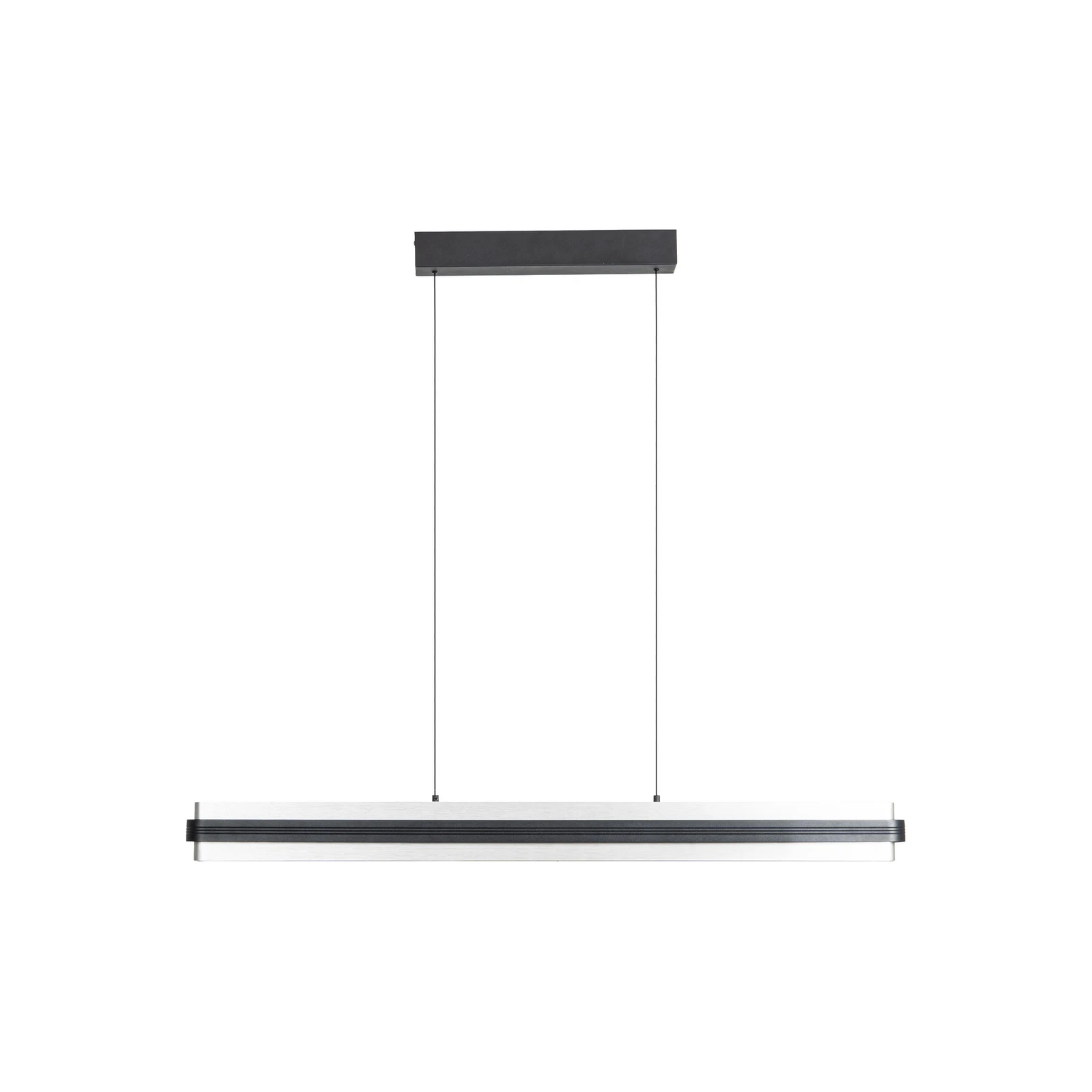 Lucande LED κρεμαστό φωτιστικό Tarnin, μαύρο/νικέλιο, 98 cm