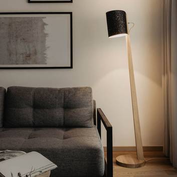 ALMUT 1411 vloerlamp cilindrisch Ø30cm kurk