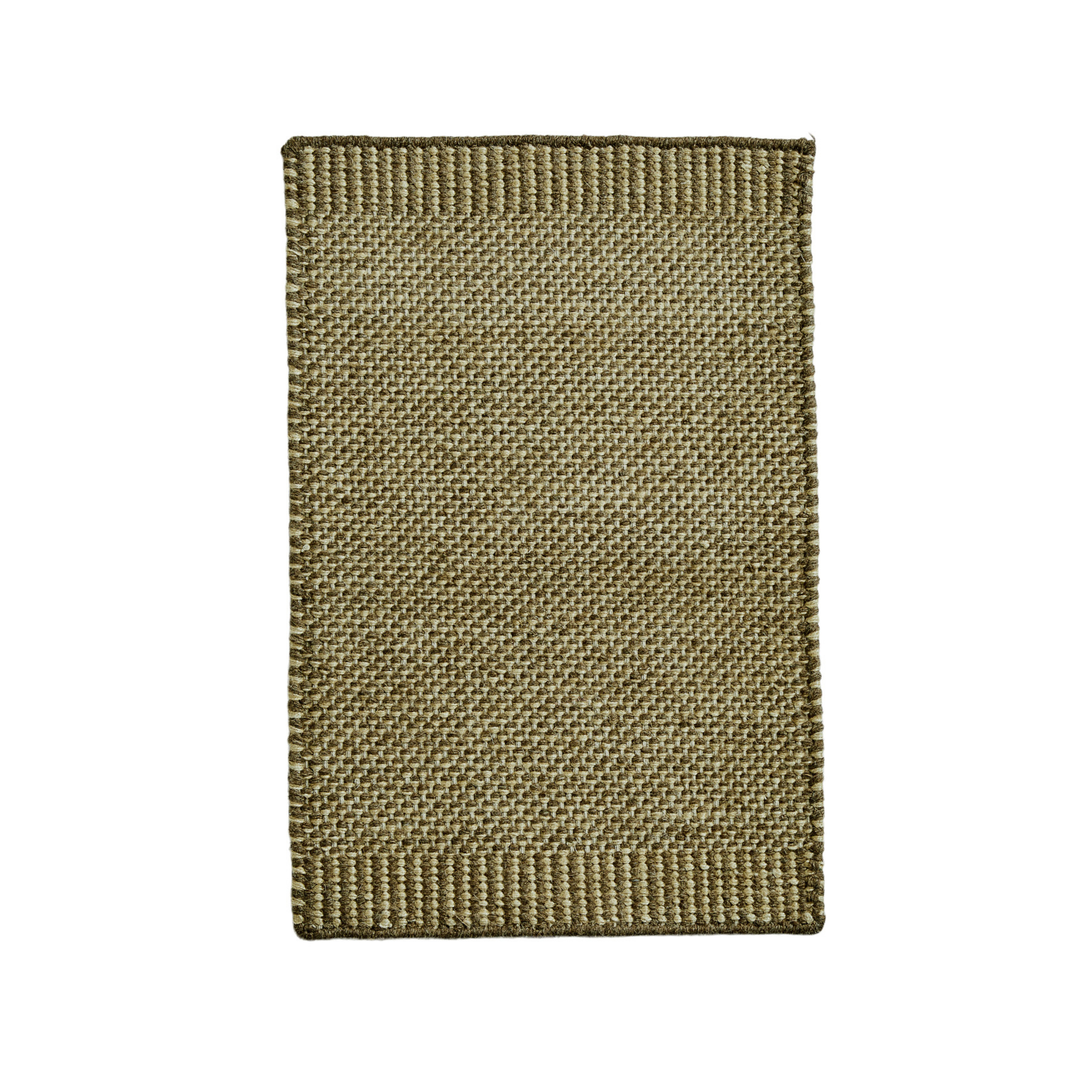 Rombo doormat, moss green, 40 x 60 cm, wool/jute - Woud
