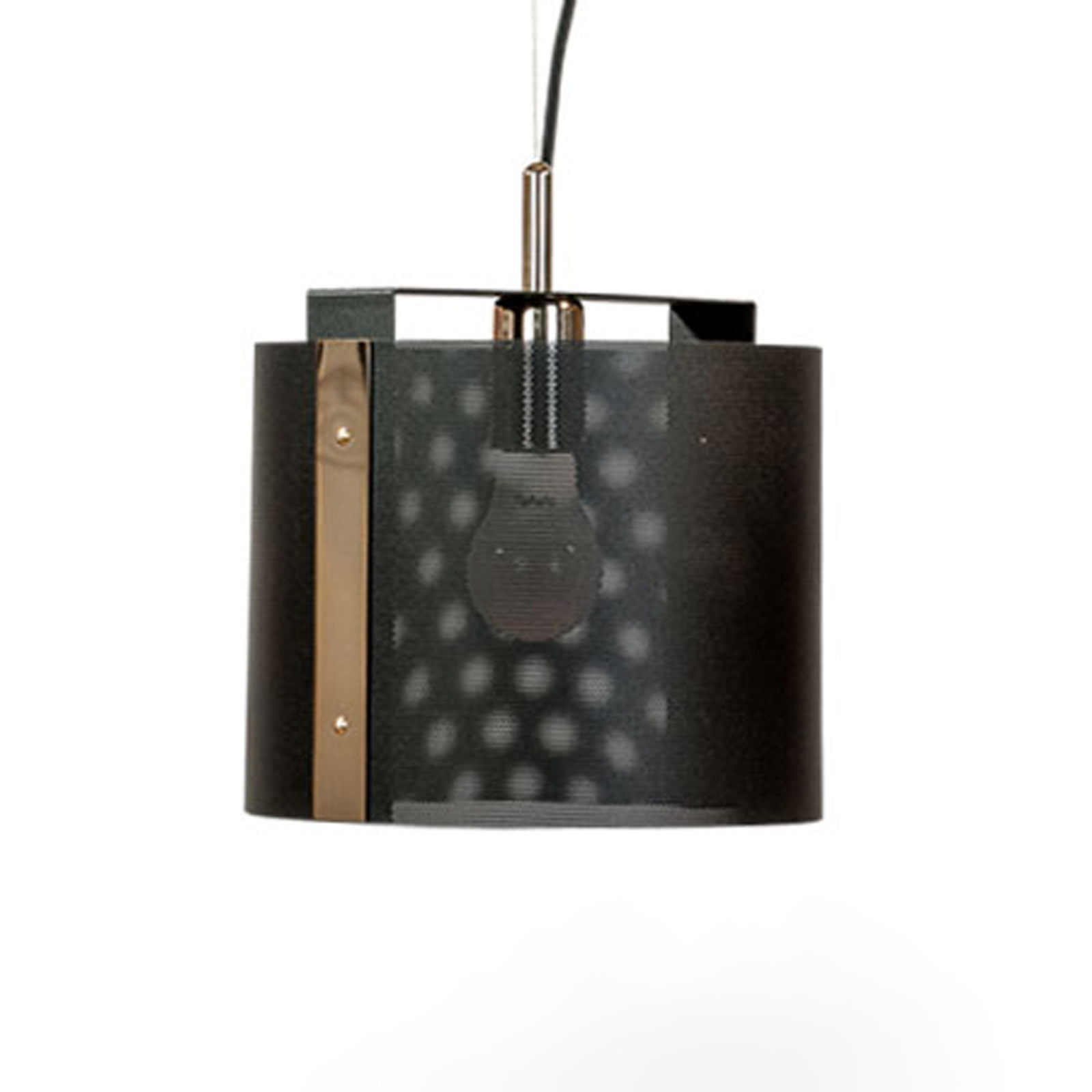 Hanglamp Etro, Ø 16 cm, zwart/goud