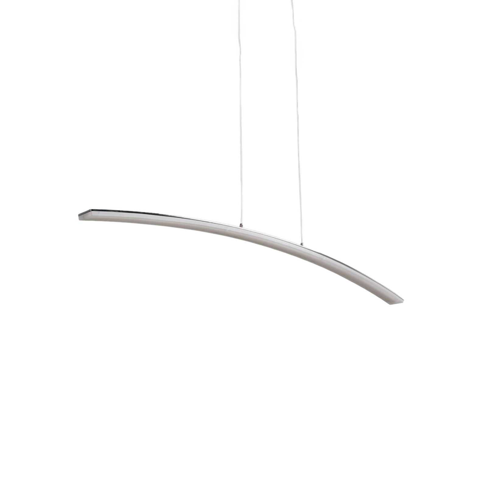 Lampa wisząca LED Lucande Lorian, 99 cm, chrom, aluminium