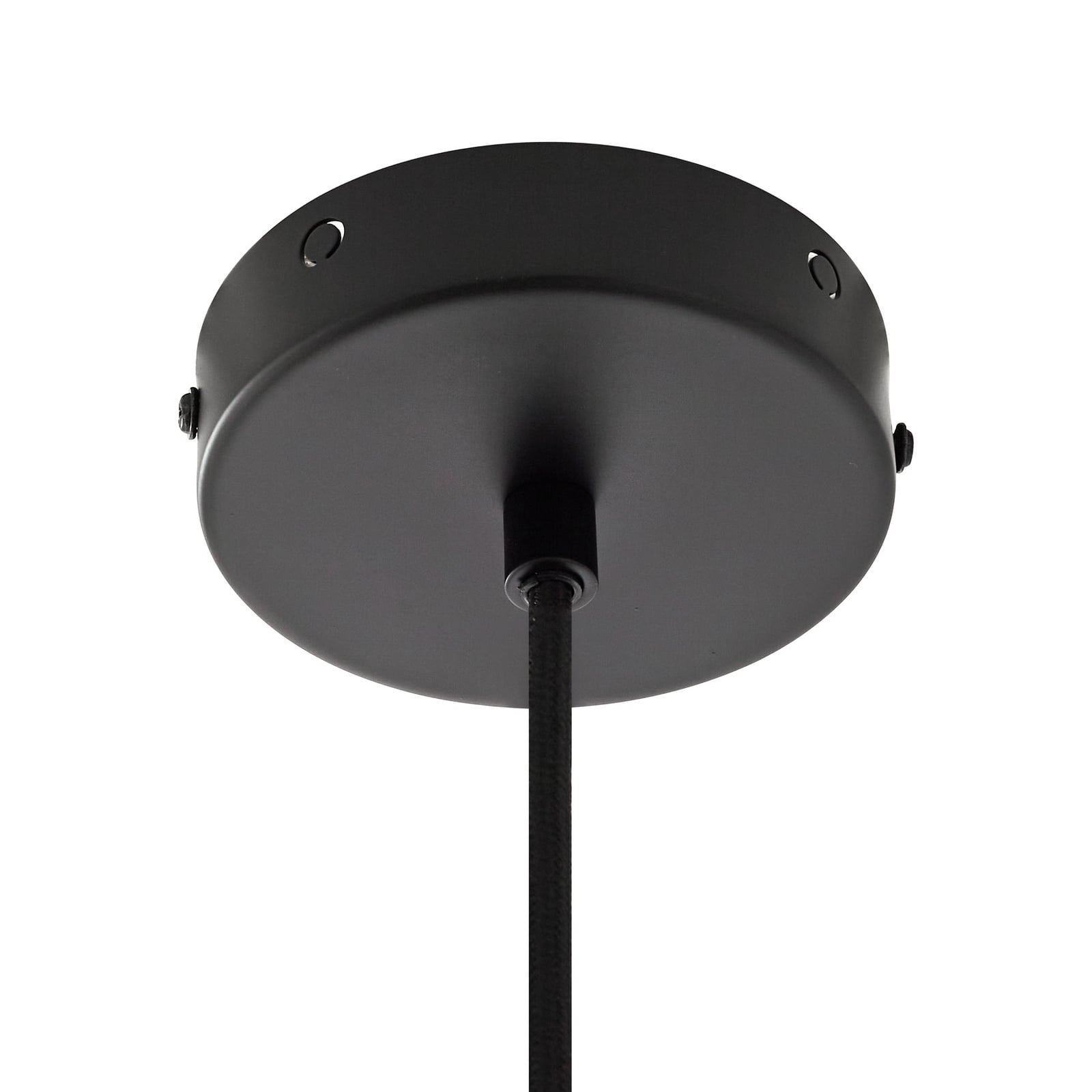 Oura hengelampe, Ø 15 cm, svart, jern, E27 - Nola